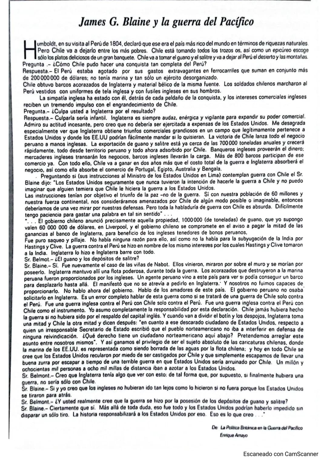## Los colaboracionistas y neutrales en la Guerra del salitre
E L COLABORACIONISMO se manifestó, principalmente, al interior de las clases