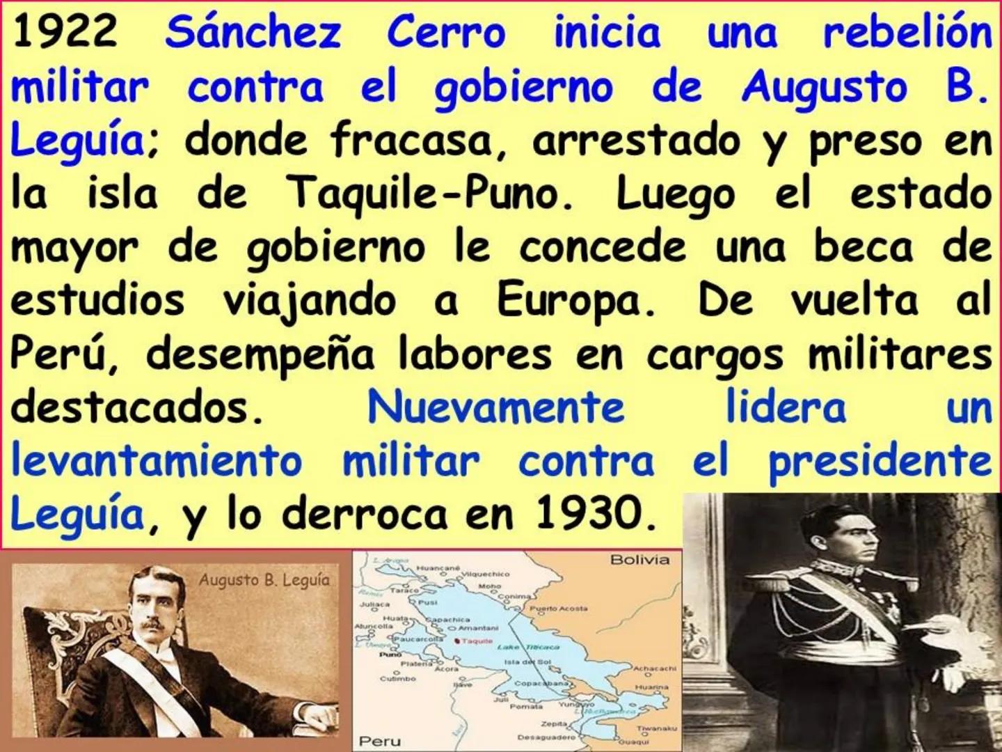 ¿Cómo fue el gobierno
nacionalista de Sánchez Cerro?
(1930-1931)
Piurano conocido como El "Mocho"
PROF PAUL MATOS. CEL. 956245155 COMPETENCI