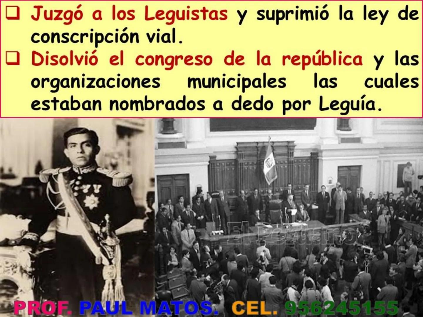 ¿Cómo fue el gobierno
nacionalista de Sánchez Cerro?
(1930-1931)
Piurano conocido como El "Mocho"
PROF PAUL MATOS. CEL. 956245155 COMPETENCI