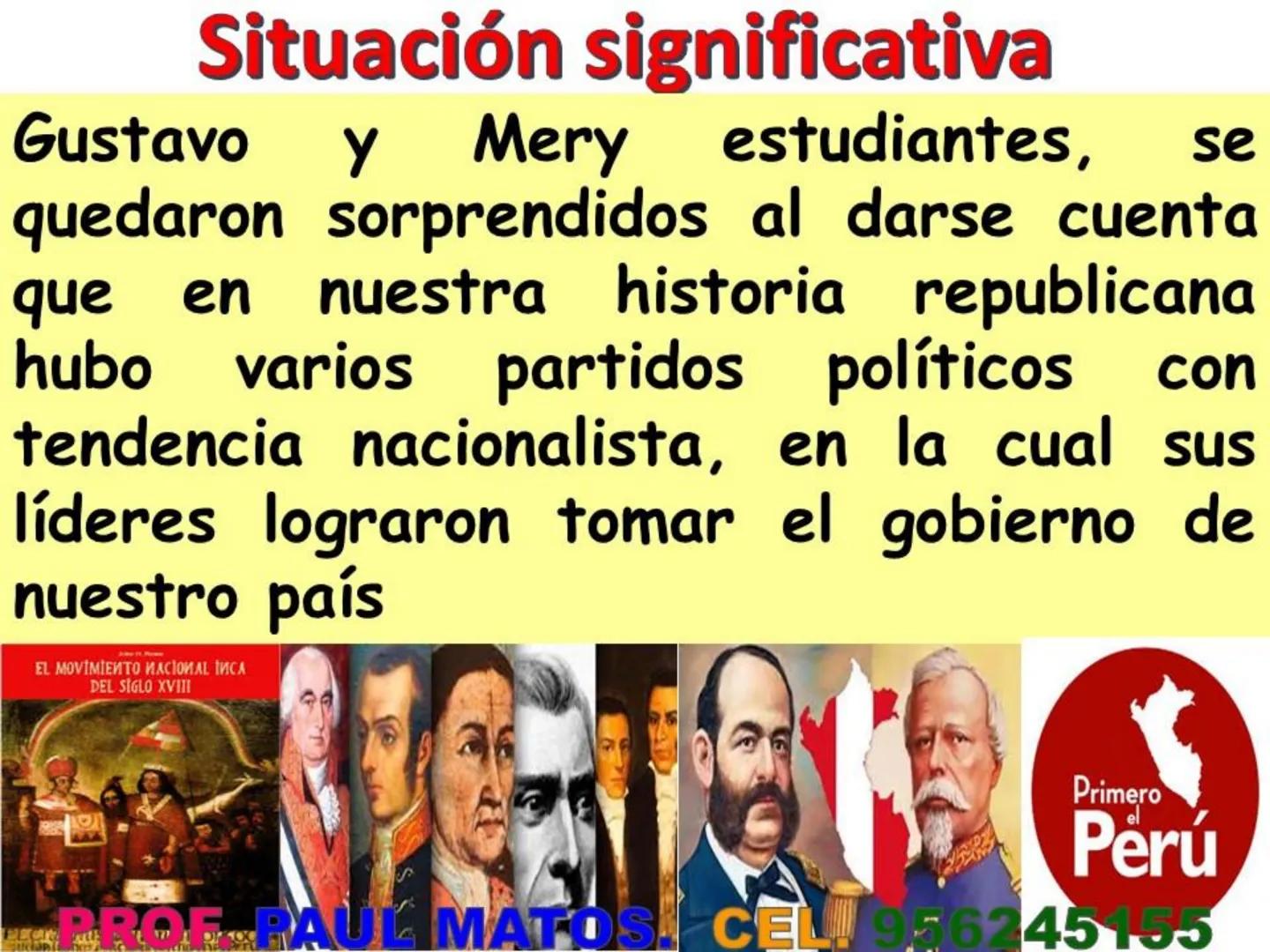 ¿Cómo fue el gobierno
nacionalista de Sánchez Cerro?
(1930-1931)
Piurano conocido como El "Mocho"
PROF PAUL MATOS. CEL. 956245155 COMPETENCI