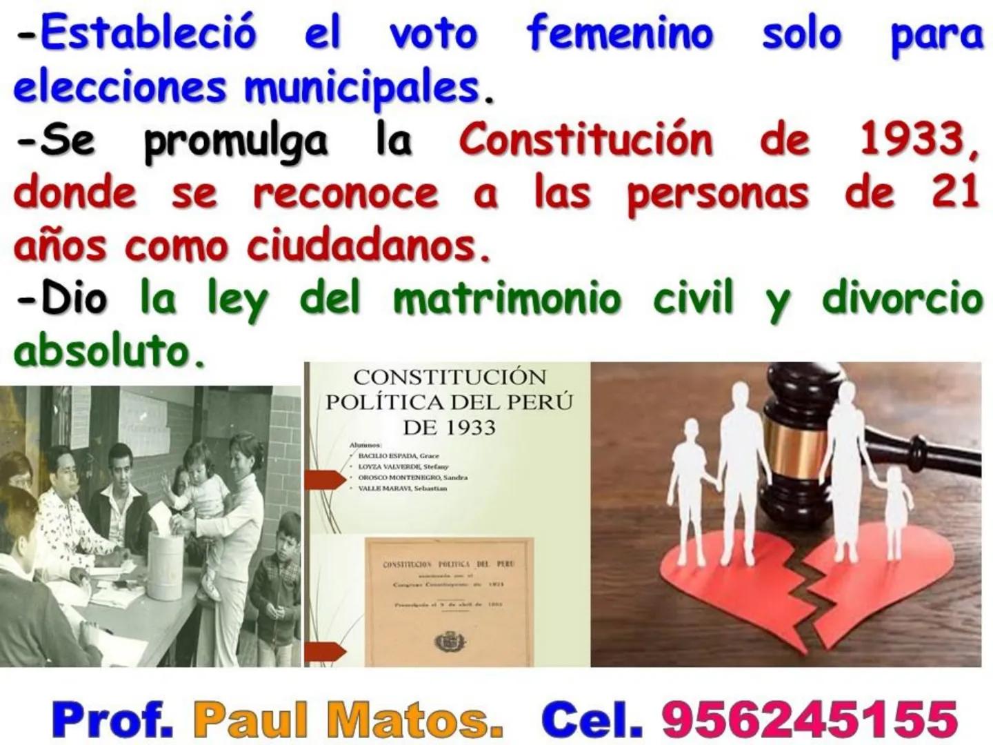 ¿Cómo fue el gobierno
nacionalista de Sánchez Cerro?
(1930-1931)
Piurano conocido como El "Mocho"
PROF PAUL MATOS. CEL. 956245155 COMPETENCI