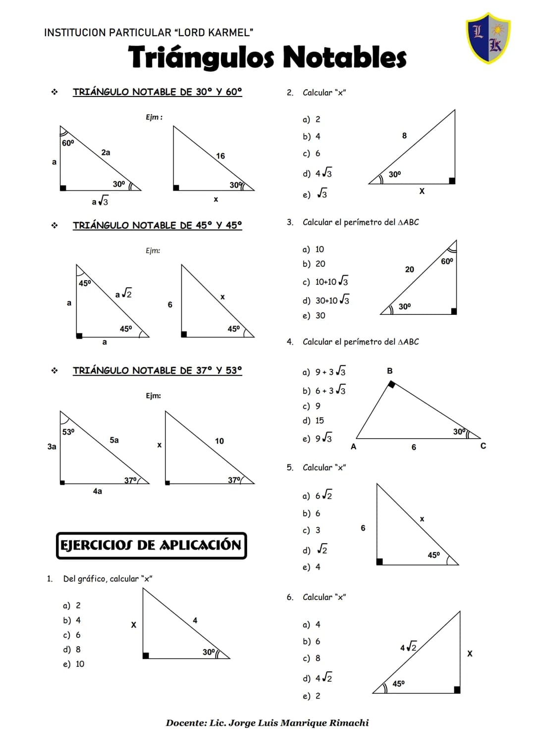 Matemáticas geometría – página 1