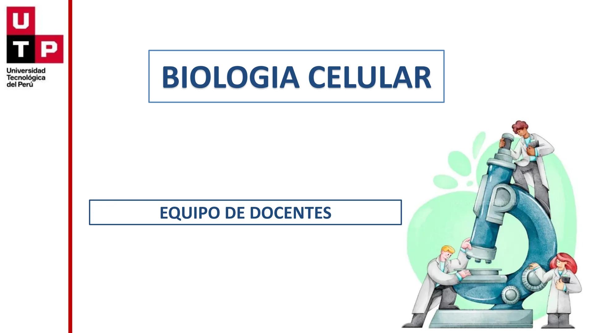# BIOLOGIA CELULAR
EQUIPO DE DOCENTES ## MECANISMOS PARA EL METABOLISMO CELULAR.
Logro Sesión: Conocer las funciones de
peroxisomas, retíc