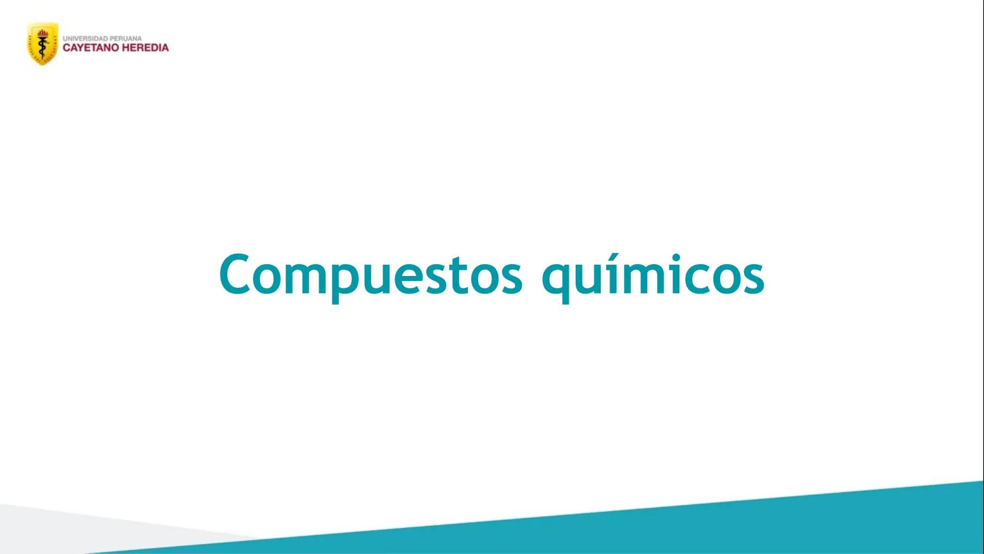 Unidad 2: Enlaces y compuestos químicos
Compuestos iónicos y
moleculares. Mol y número
de Avogrado Contenido de la sesión
• Compuestos quími