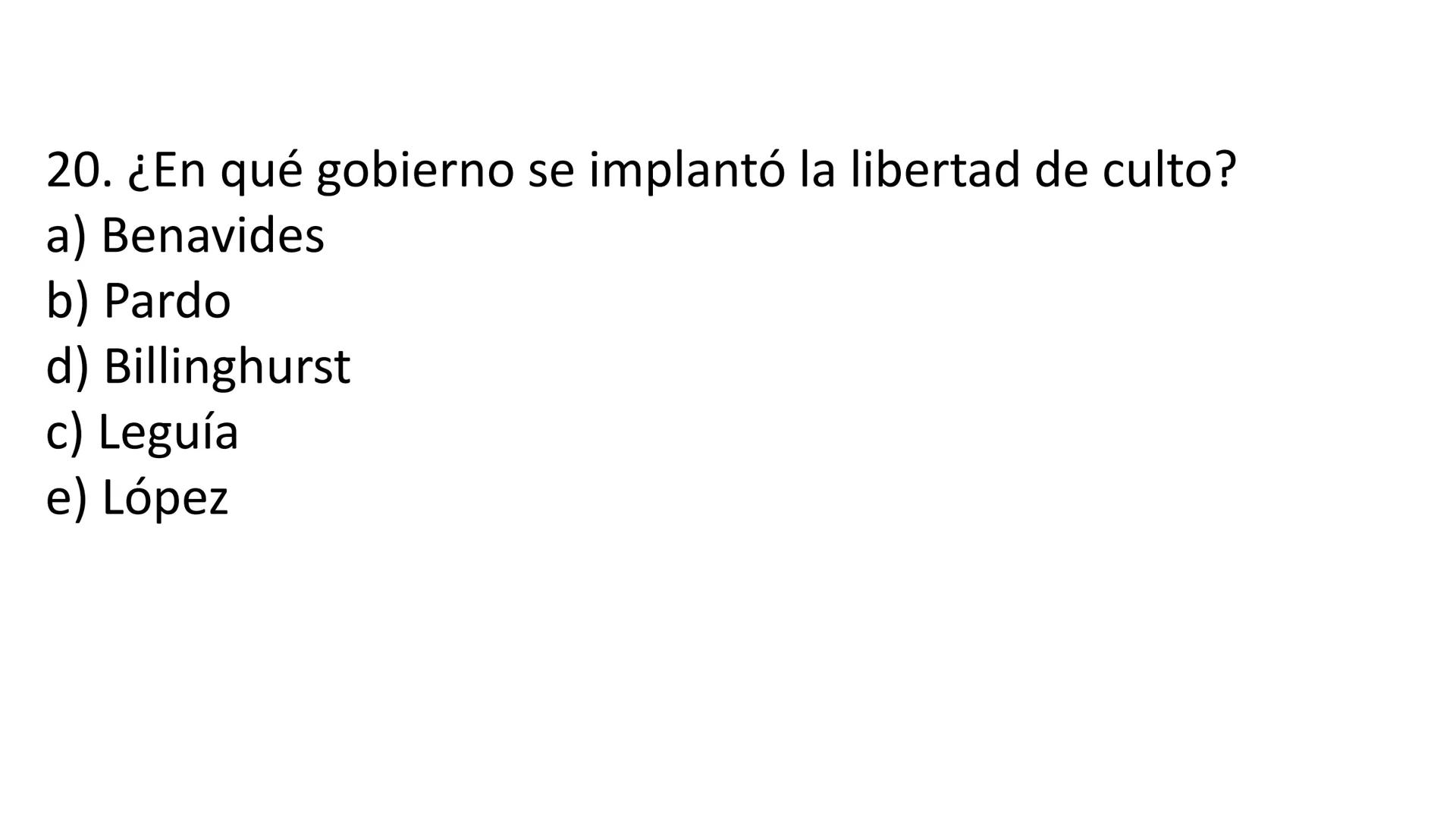 # CAPÍTULO 01:
PRIMER MILITARISMO 01. Luego de la guerra de Independencia del Perú y por la debilidad
administrativa, la fragmentación polí