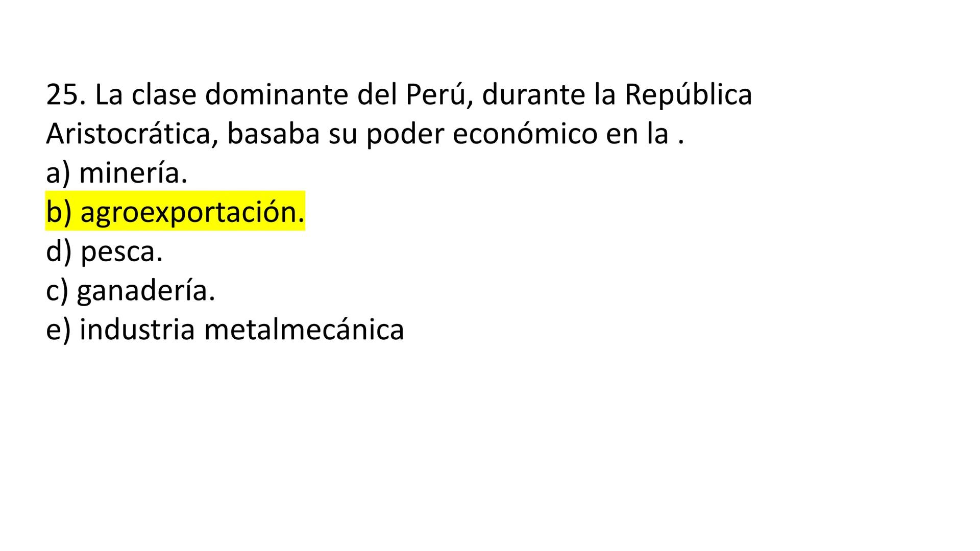 # CAPÍTULO 01:
PRIMER MILITARISMO 01. Luego de la guerra de Independencia del Perú y por la debilidad
administrativa, la fragmentación polí