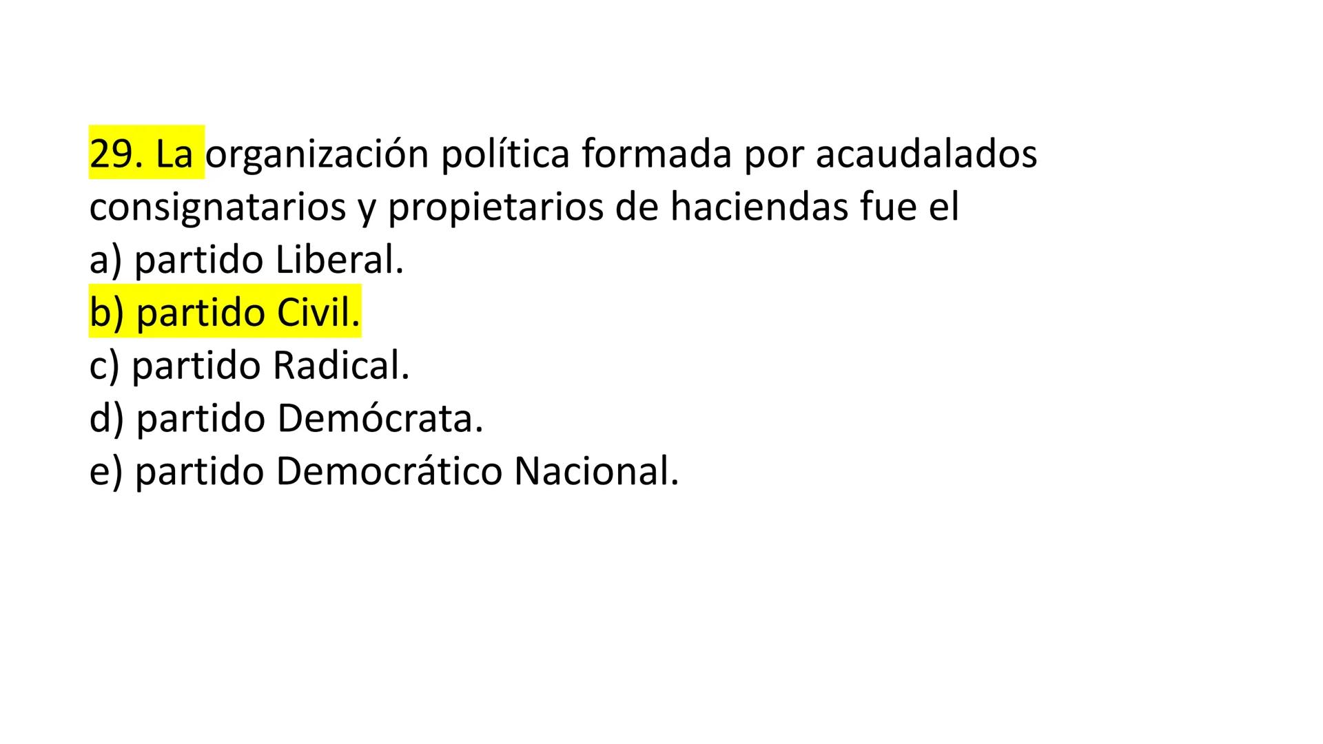 # CAPÍTULO 01:
PRIMER MILITARISMO 01. Luego de la guerra de Independencia del Perú y por la debilidad
administrativa, la fragmentación polí
