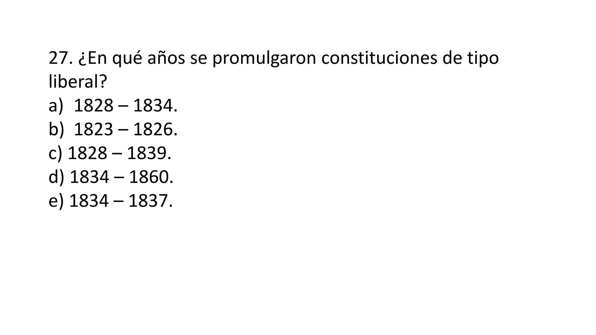 # CAPÍTULO 01:
PRIMER MILITARISMO 01. Luego de la guerra de Independencia del Perú y por la debilidad
administrativa, la fragmentación polí