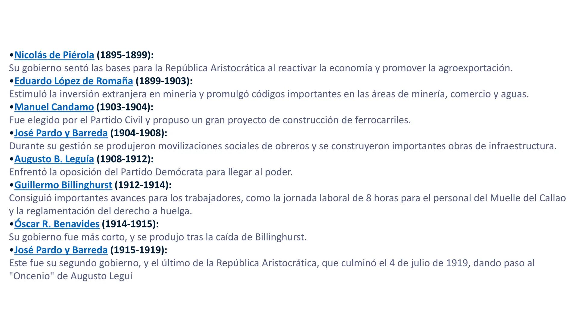 # CAPÍTULO 01:
PRIMER MILITARISMO 01. Luego de la guerra de Independencia del Perú y por la debilidad
administrativa, la fragmentación polí