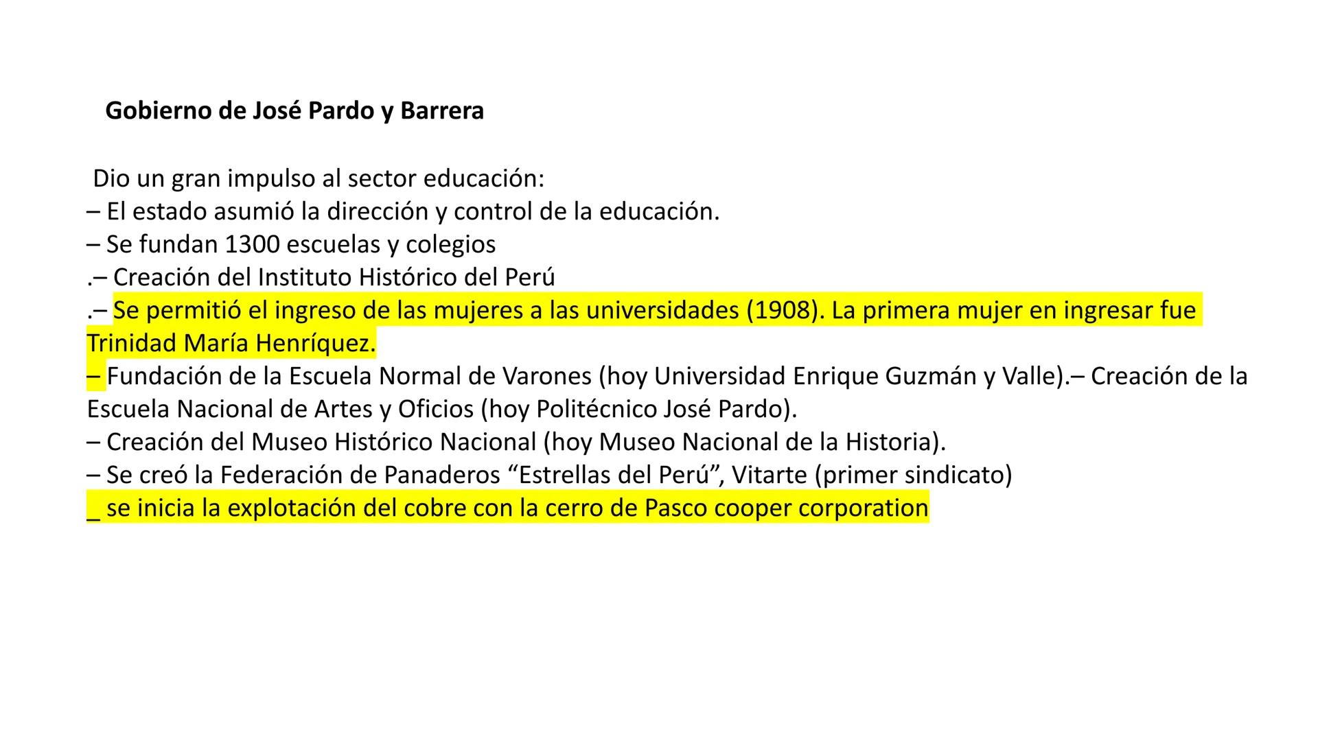 # CAPÍTULO 01:
PRIMER MILITARISMO 01. Luego de la guerra de Independencia del Perú y por la debilidad
administrativa, la fragmentación polí