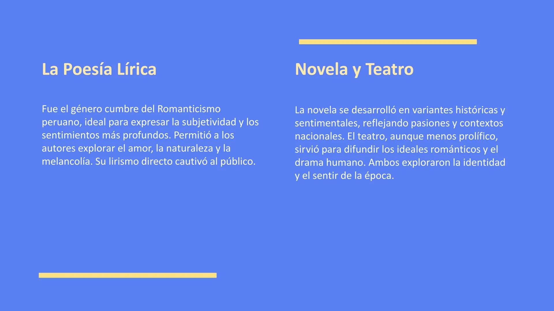 El Romanticismo
Peruano
TERATUR
ENTOS Y TENDE
EL ROMANTICISMO EN L
Forjando la identidad nacional a través de la literatura. # Índice
* C