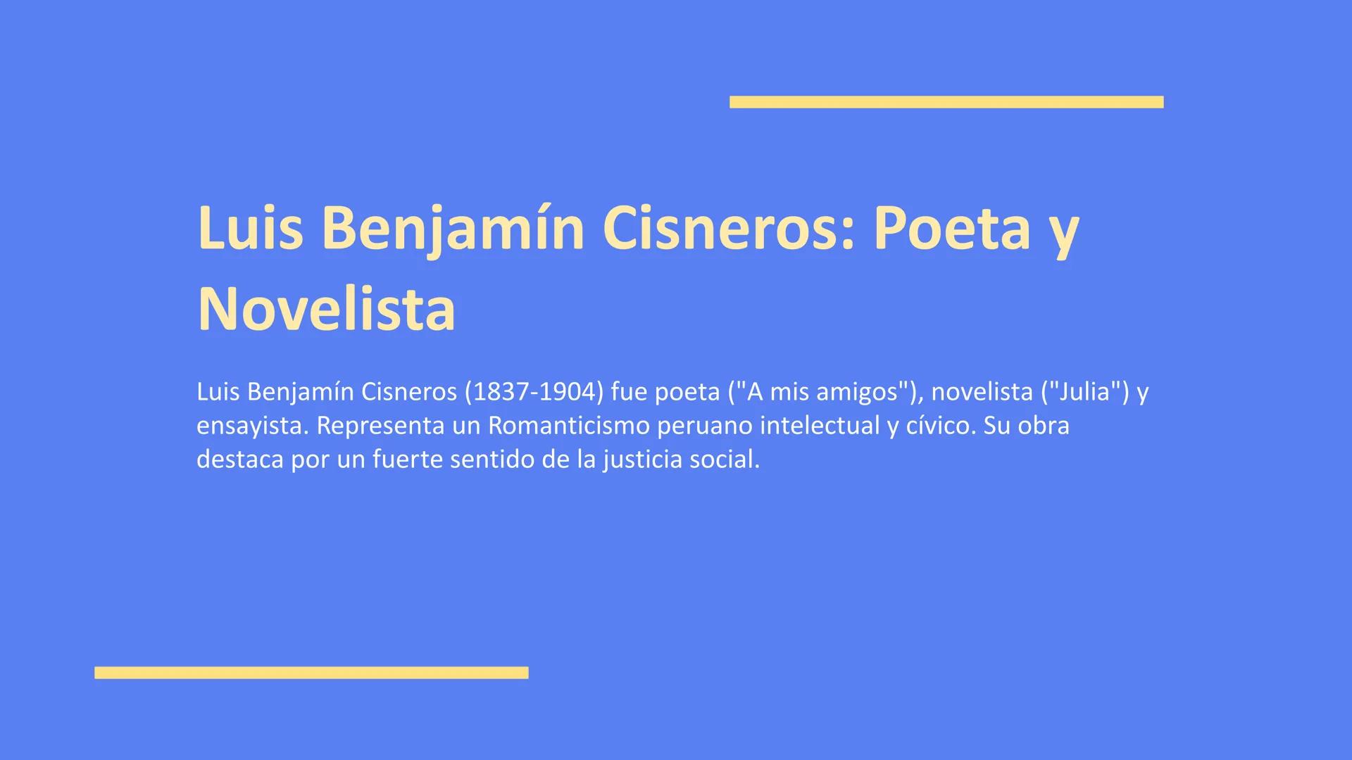 El Romanticismo
Peruano
TERATUR
ENTOS Y TENDE
EL ROMANTICISMO EN L
Forjando la identidad nacional a través de la literatura. # Índice
* C