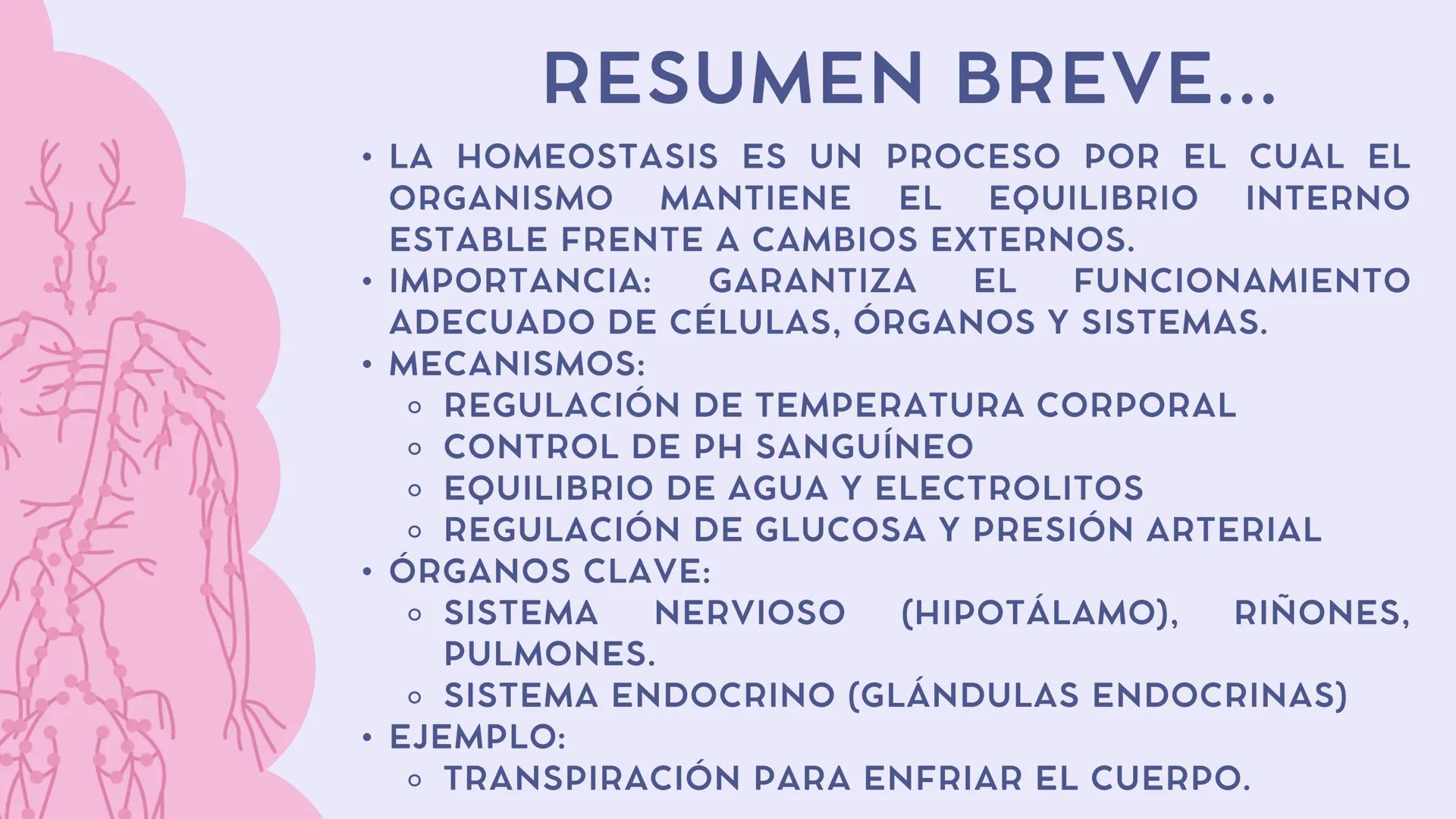 # CAP 03:
# HOMEOSTASIS
Enc.: ERICK F. LUDEÑA A. ### ¿QUE ES LA HOMEOSTASIS?
* Capacidad del organismo para mantener
un ambiente intern