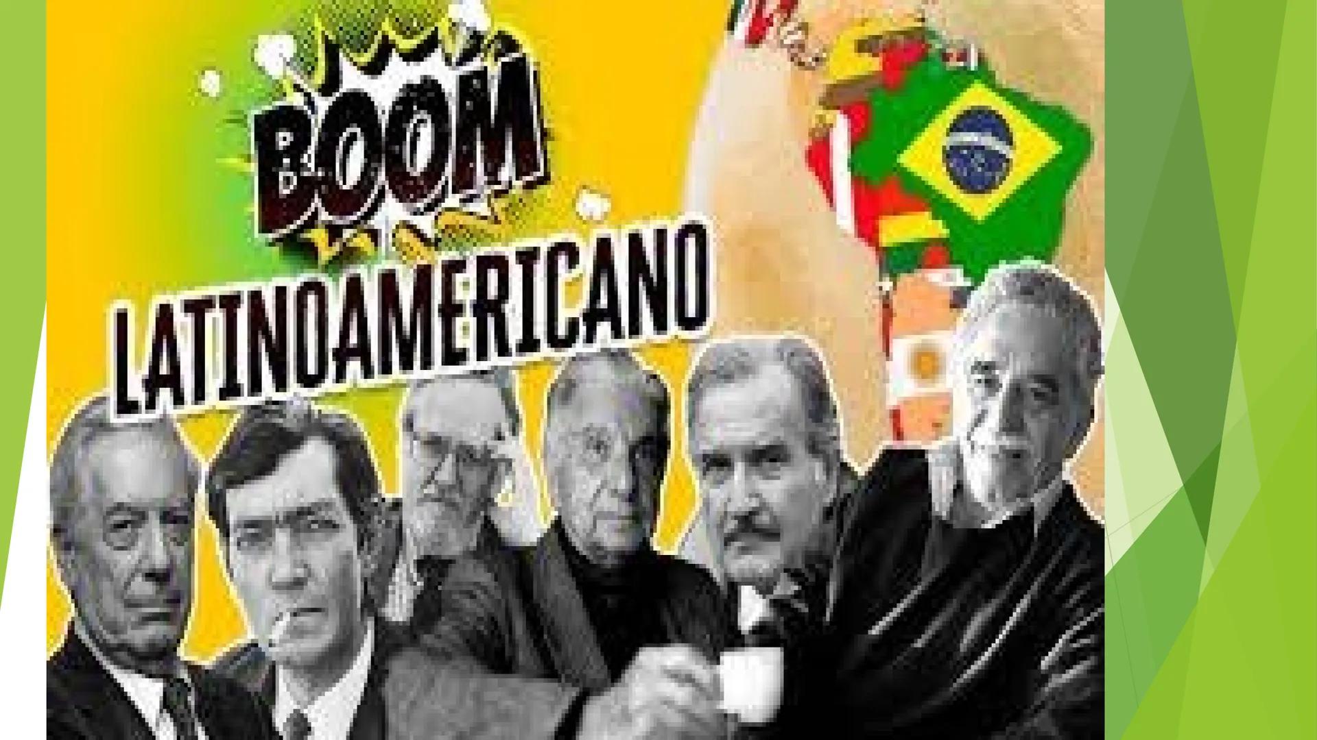 # BOOM
LATINOAMERICANO # •CONTEXTO HISTORICO
•El boom latinoamericano es uno de los fenómenos más destacados de la
historia de la literatur