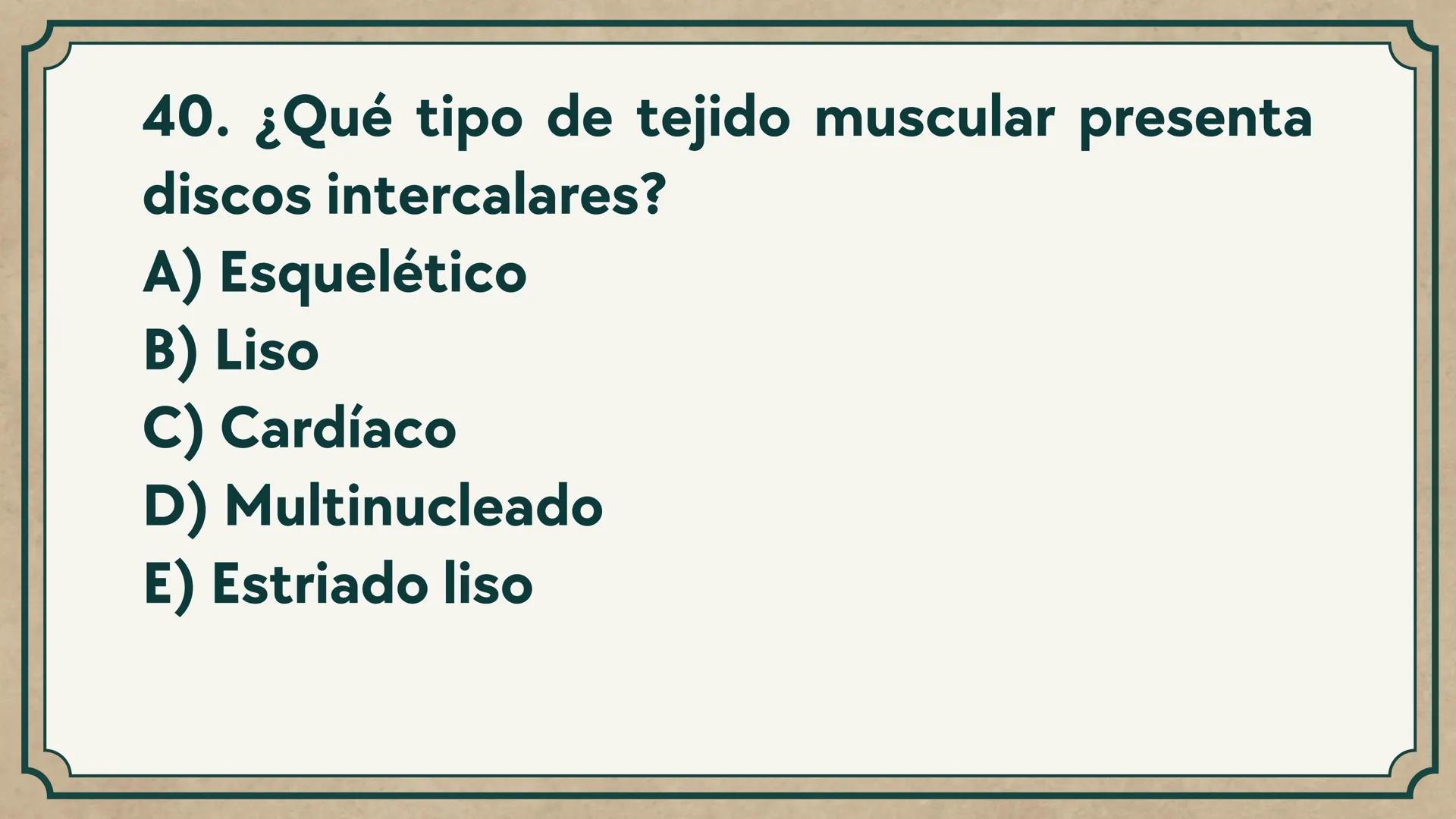# CEPRE BICENTENARIO
# CAP 04: REPASO
# DE ANATOMÍA
Enc.: Erick F. Ludeña A. 1. ¿Qué tipo de tejido forma la epidermis?
A) Muscular liso
B