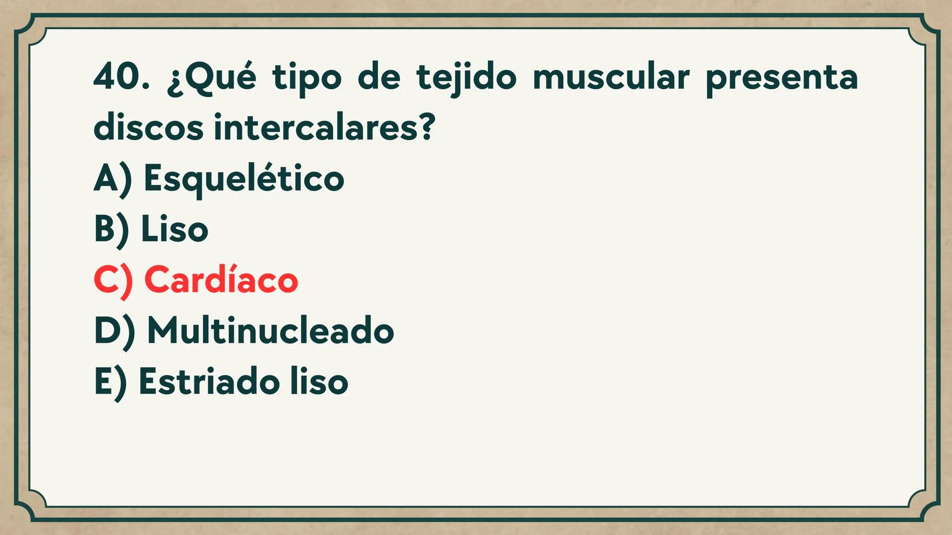 # CEPRE BICENTENARIO
# CAP 04: REPASO
# DE ANATOMÍA
Enc.: Erick F. Ludeña A. 1. ¿Qué tipo de tejido forma la epidermis?
A) Muscular liso
B