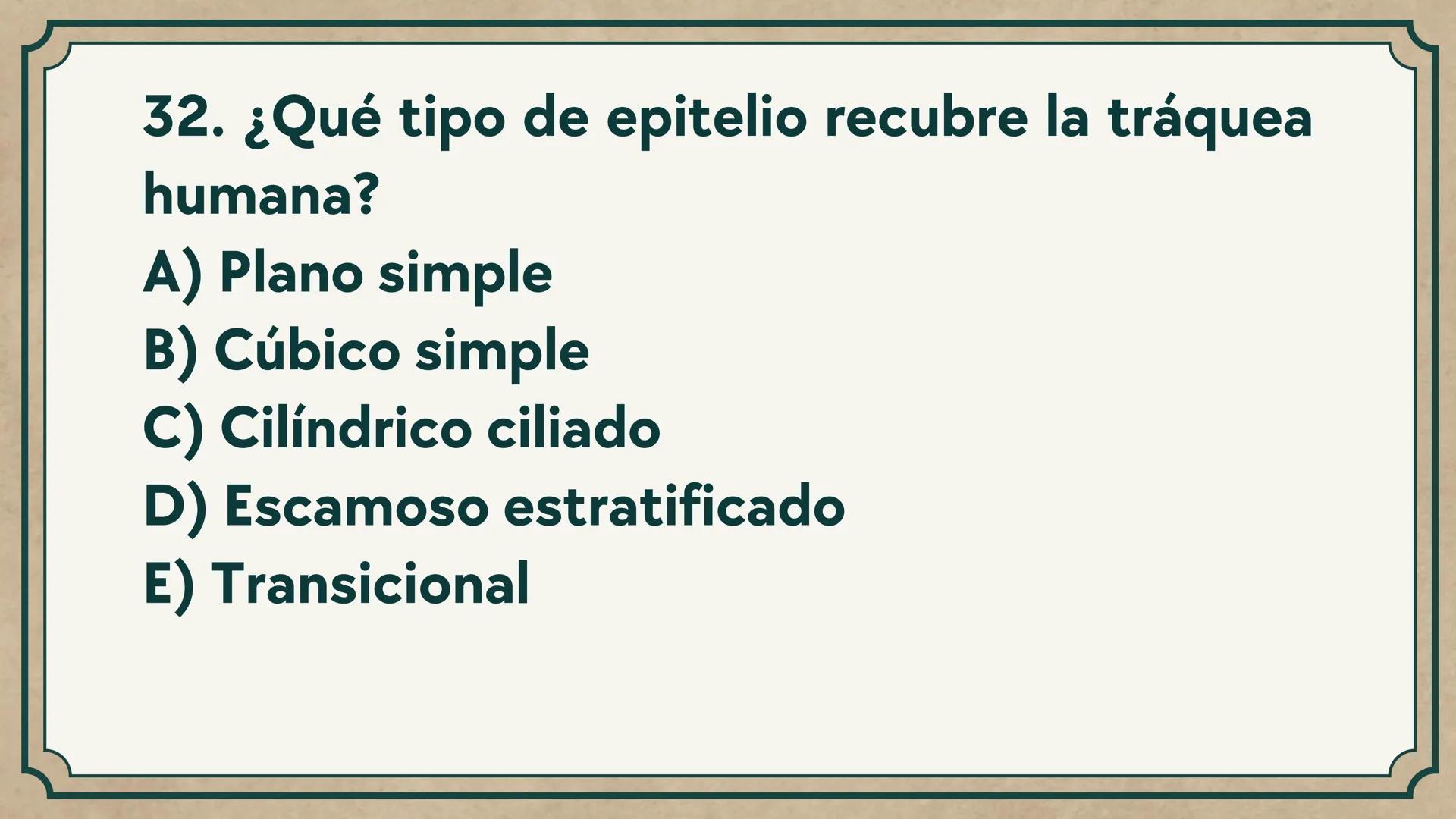 # CEPRE BICENTENARIO
# CAP 04: REPASO
# DE ANATOMÍA
Enc.: Erick F. Ludeña A. 1. ¿Qué tipo de tejido forma la epidermis?
A) Muscular liso
B