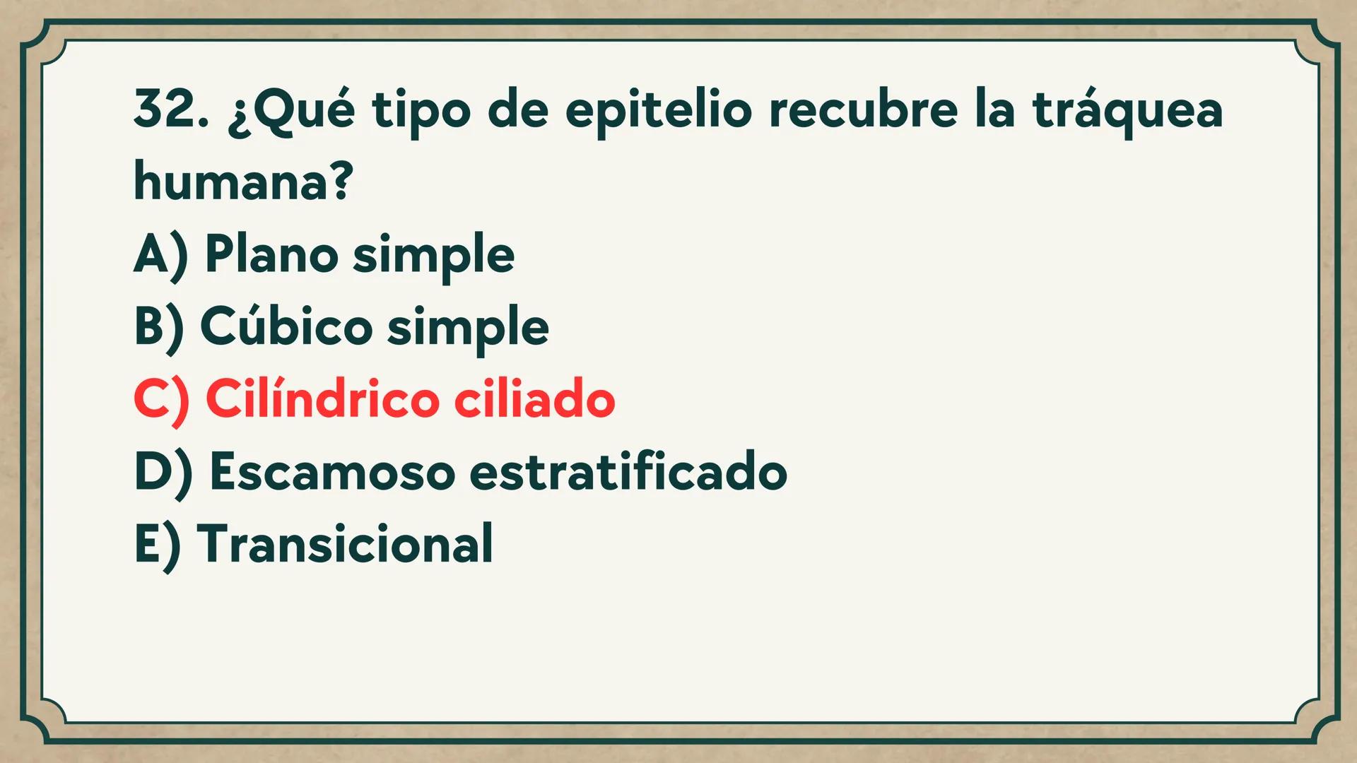 # CEPRE BICENTENARIO
# CAP 04: REPASO
# DE ANATOMÍA
Enc.: Erick F. Ludeña A. 1. ¿Qué tipo de tejido forma la epidermis?
A) Muscular liso
B