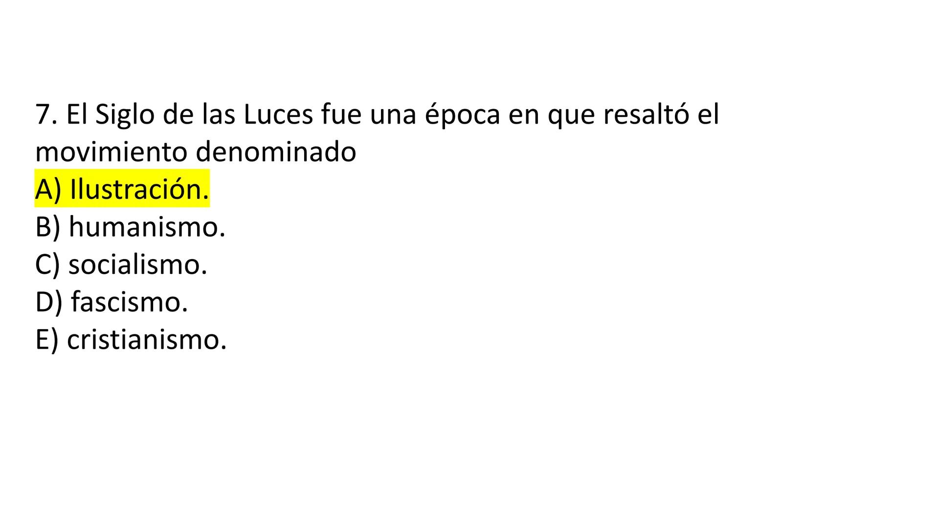 # CAPÍTULO 01: REVOLUCIÓN
FRANCESA 1. Indique una característica del movimiento conocido como la
Ilustración desarrollada en el siglo XVIII