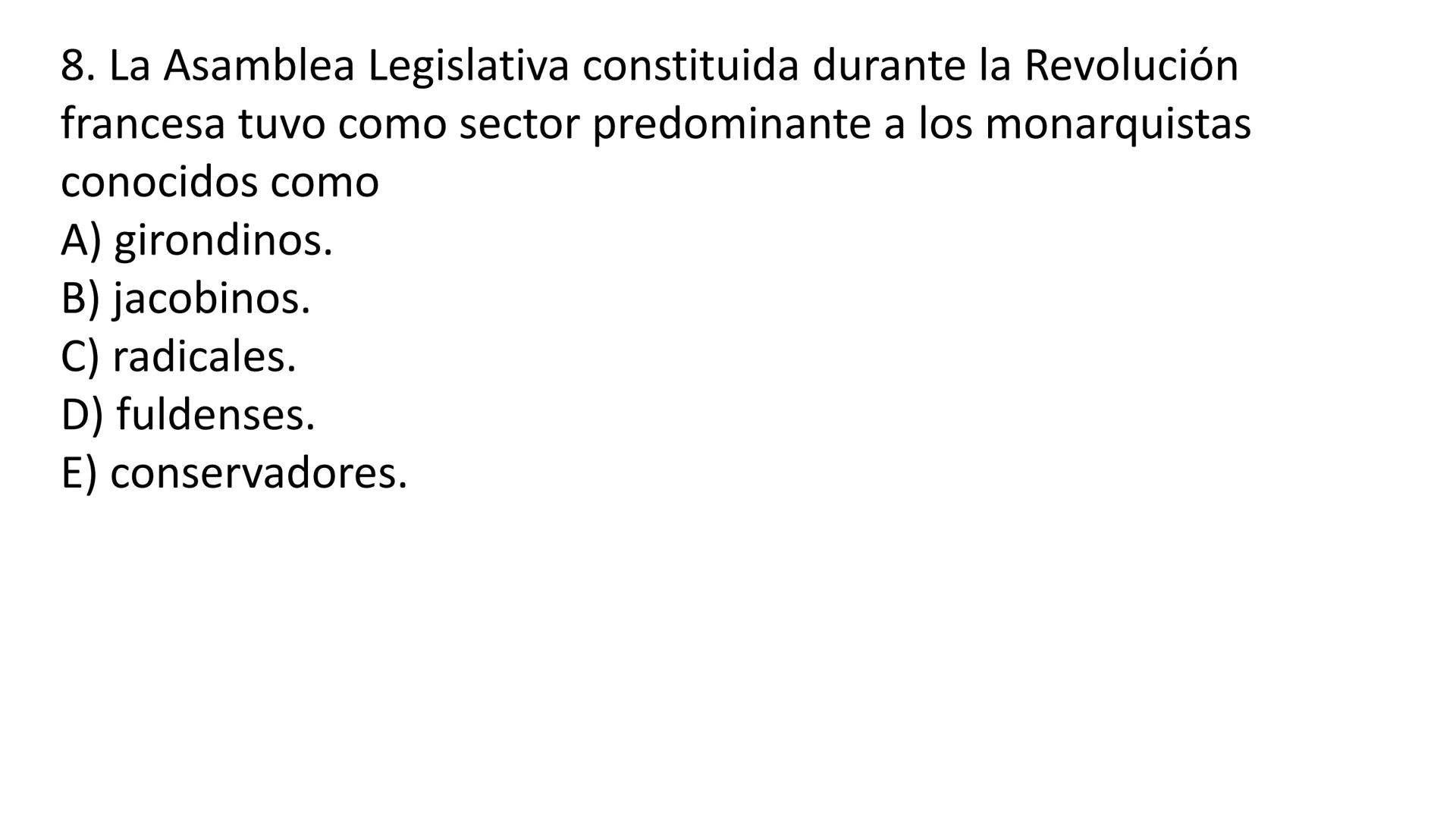 # CAPÍTULO 01: REVOLUCIÓN
FRANCESA 1. Indique una característica del movimiento conocido como la
Ilustración desarrollada en el siglo XVIII