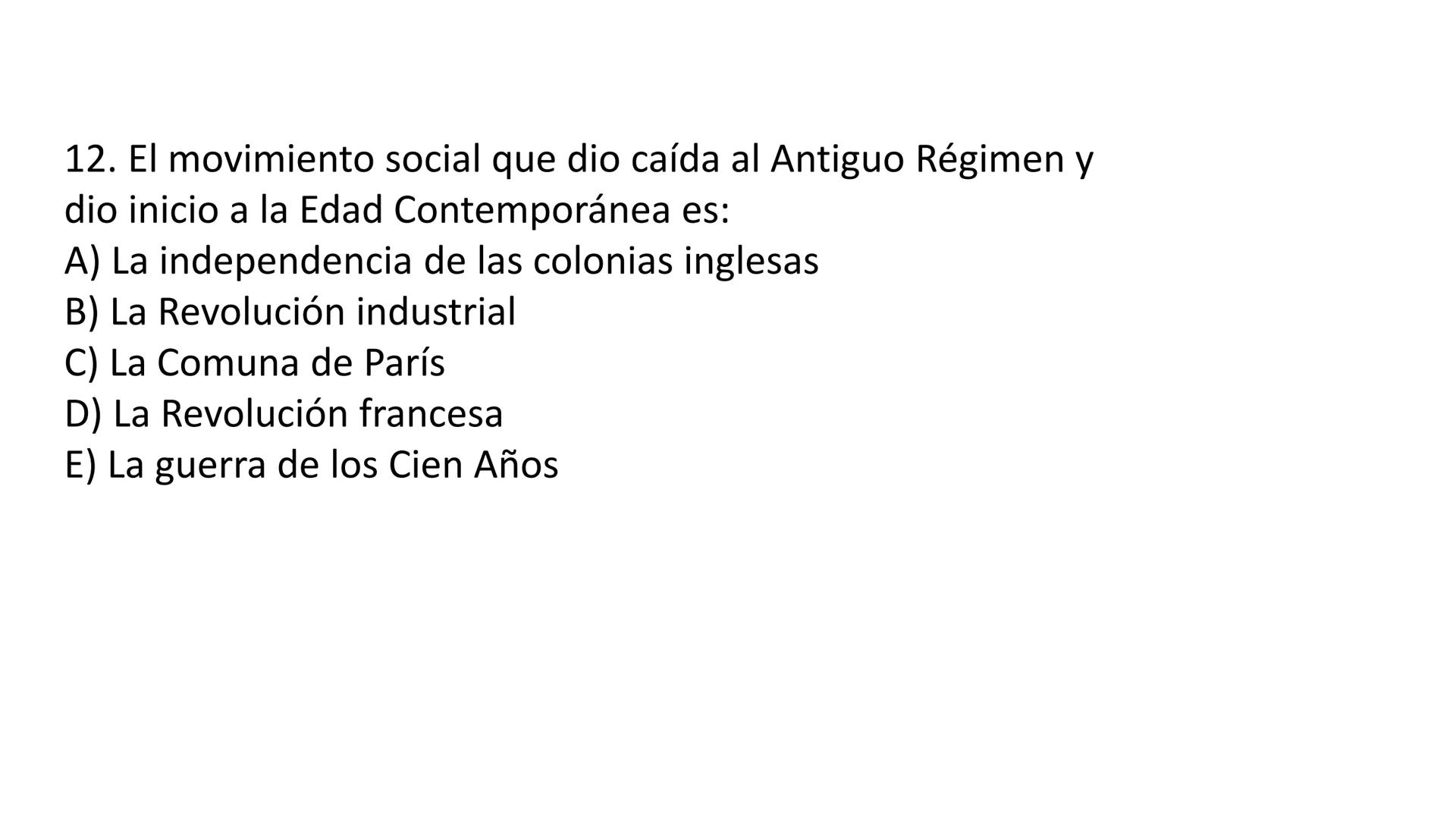 # CAPÍTULO 01: REVOLUCIÓN
FRANCESA 1. Indique una característica del movimiento conocido como la
Ilustración desarrollada en el siglo XVIII