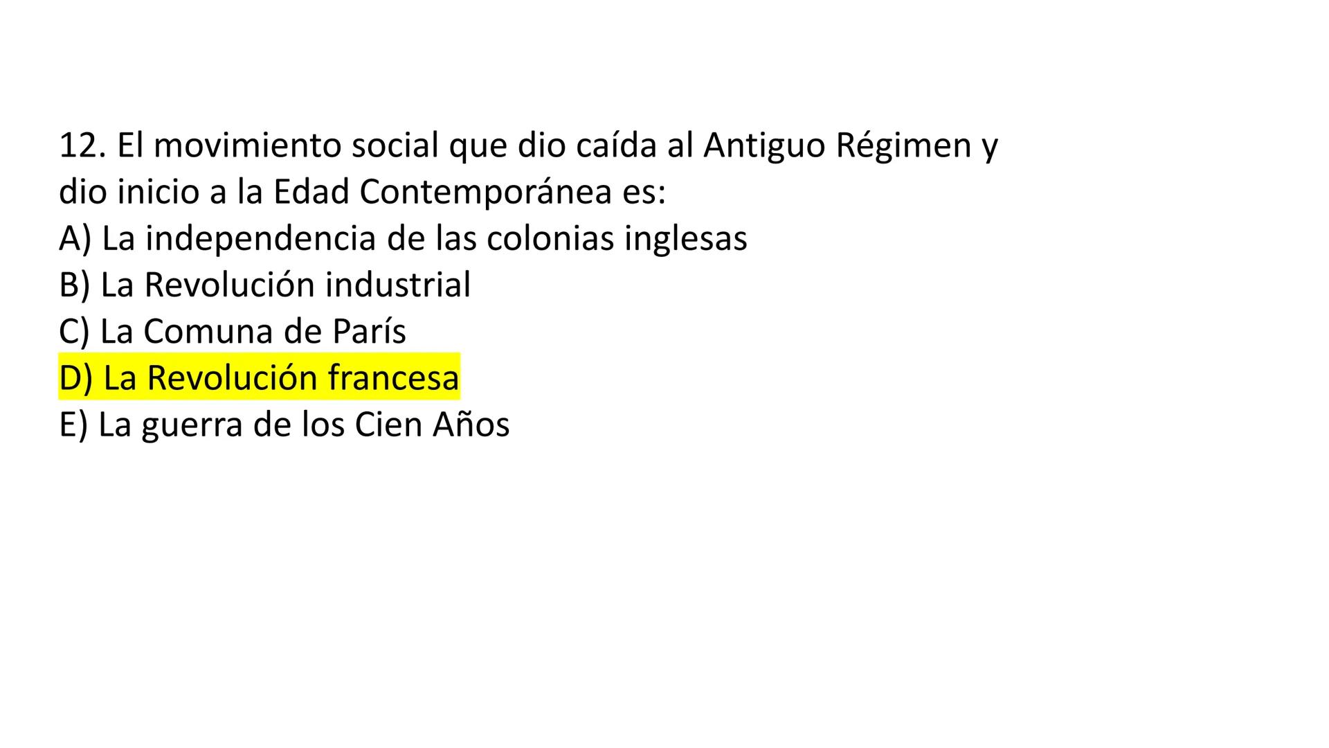 # CAPÍTULO 01: REVOLUCIÓN
FRANCESA 1. Indique una característica del movimiento conocido como la
Ilustración desarrollada en el siglo XVIII