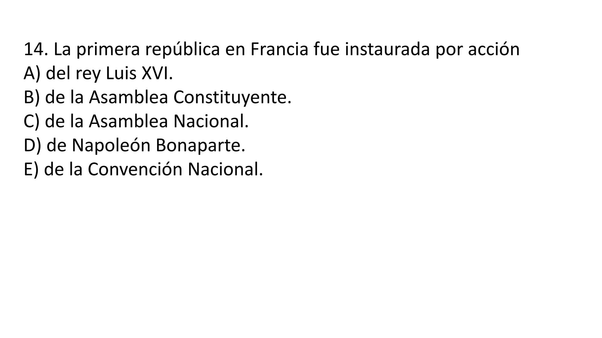 # CAPÍTULO 01: REVOLUCIÓN
FRANCESA 1. Indique una característica del movimiento conocido como la
Ilustración desarrollada en el siglo XVIII