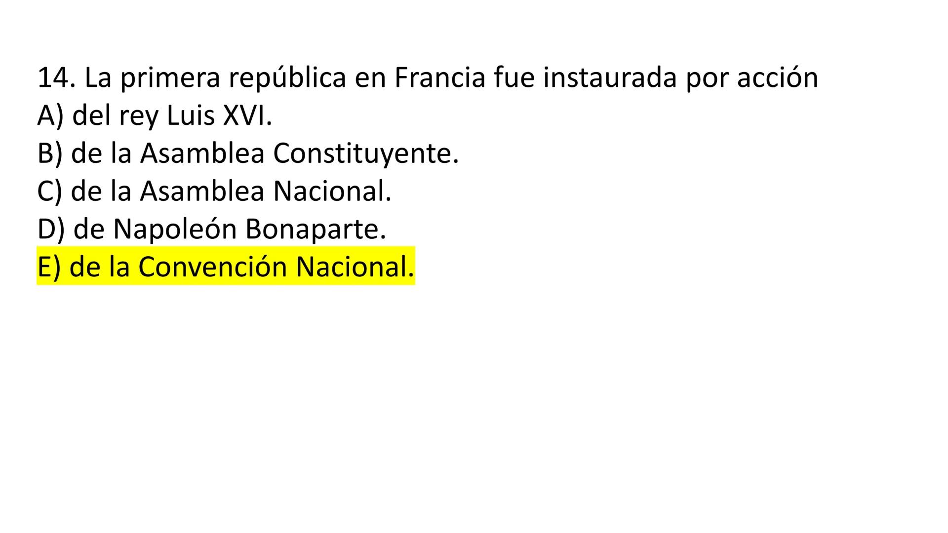 # CAPÍTULO 01: REVOLUCIÓN
FRANCESA 1. Indique una característica del movimiento conocido como la
Ilustración desarrollada en el siglo XVIII