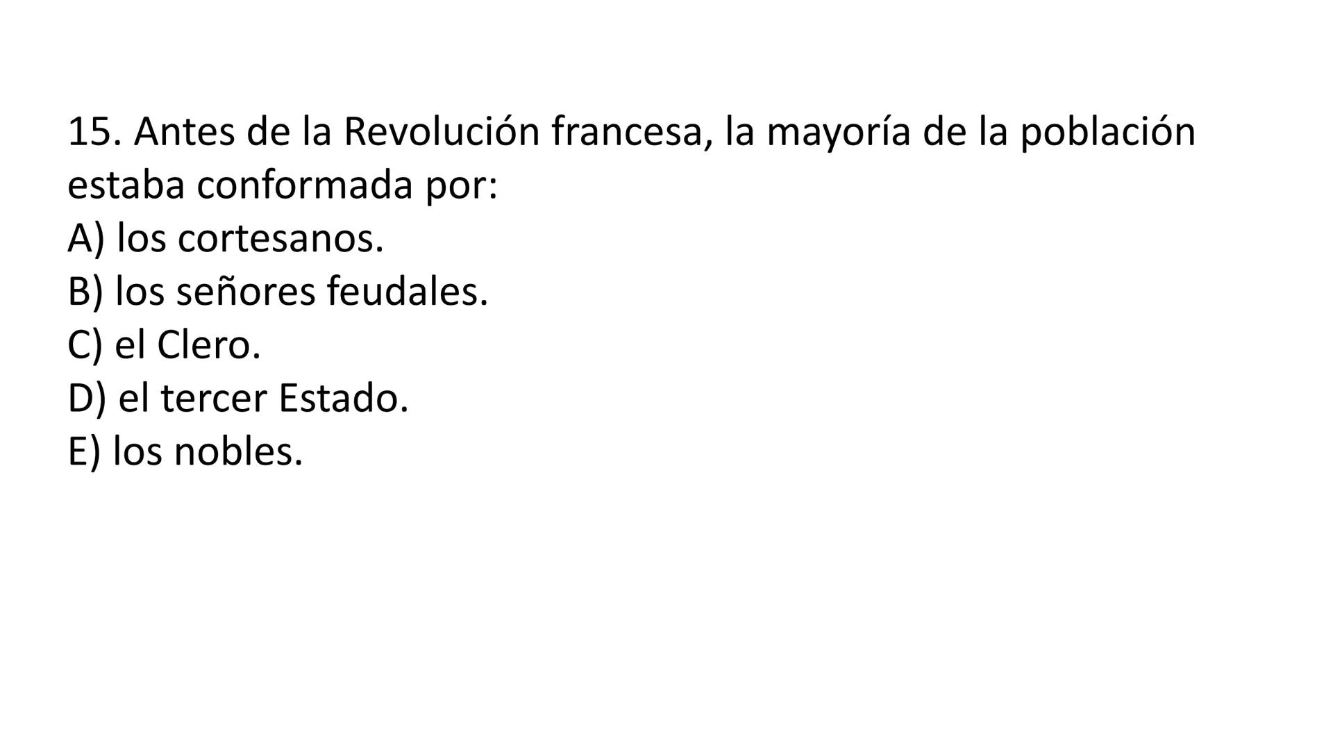 # CAPÍTULO 01: REVOLUCIÓN
FRANCESA 1. Indique una característica del movimiento conocido como la
Ilustración desarrollada en el siglo XVIII