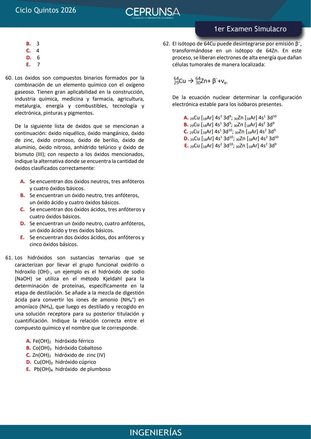 LA PROFESION
ERIA
MARC AQUISE
ESCUELA PROFESIONAL
DE INGENERA CIVL
EXAMEN
SIMULACRO
INGENIERÍAS
UNSA
UNIVERSIDAD NACIONAL DE SAN AGUSTIN
