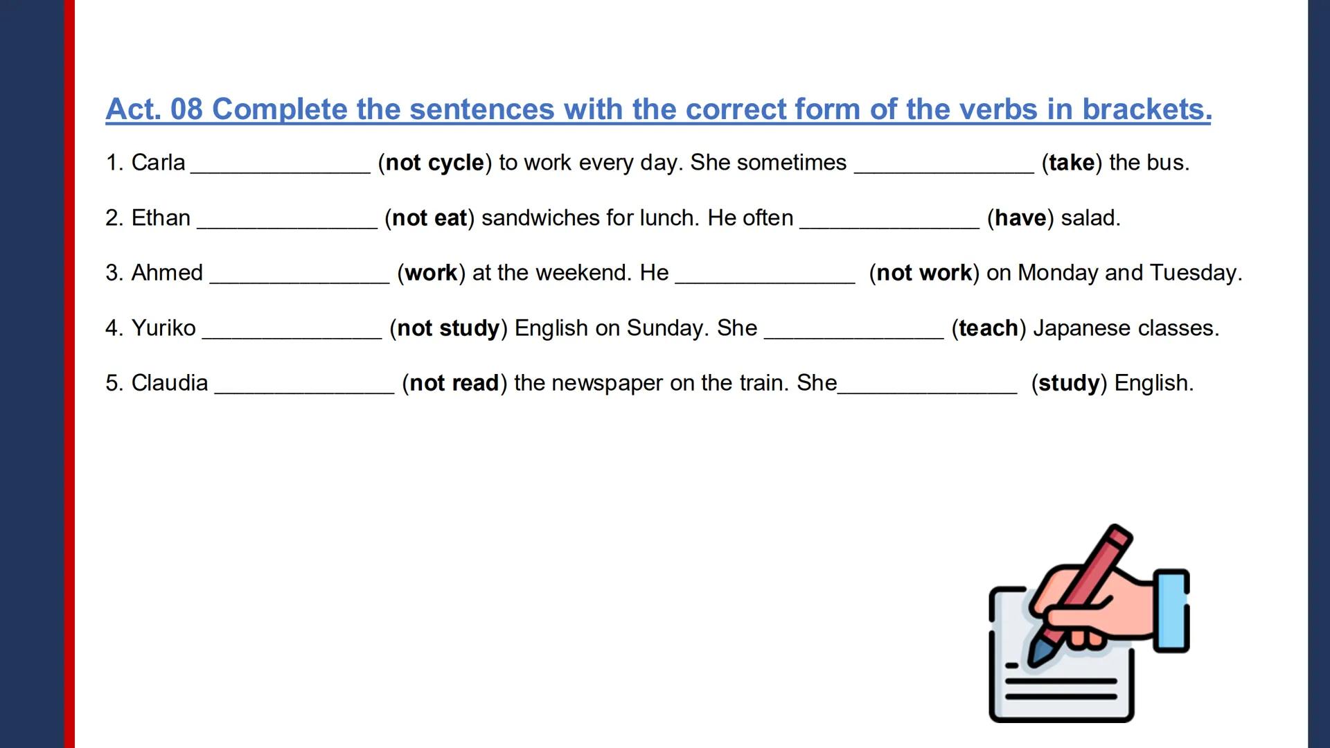 Pregrado
Programa de
Formación
Humanística
English II
2025-11
Session 1:
- Induction session
- Present simple:
He, she, it
- Time expres