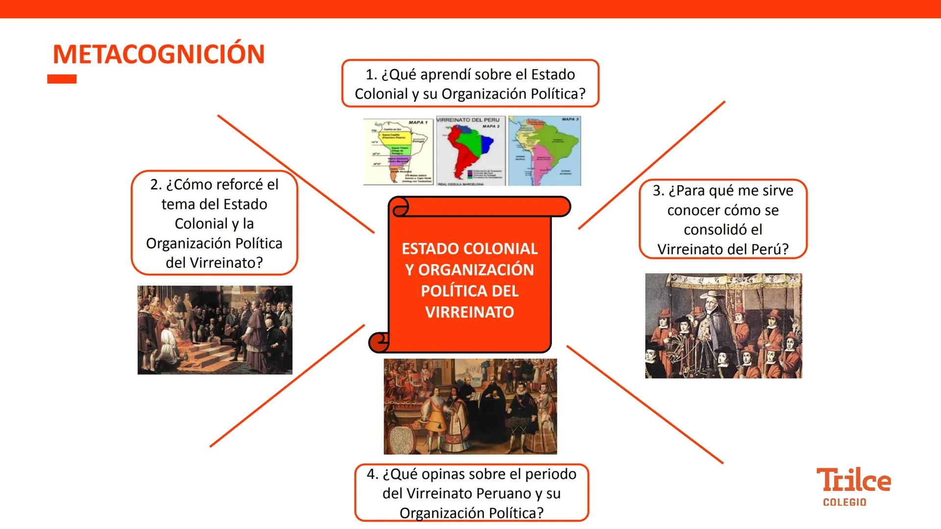 Curso:
HISTORIA DEL PERÚ
Tema:
ESTADO COLONIAL Y ORGANIZACIÓN
POLÍTICA DEL VIRREINATO
Grado:
2DO
Semana:
25
Trilce
COLEGIO # PROPÓSITO