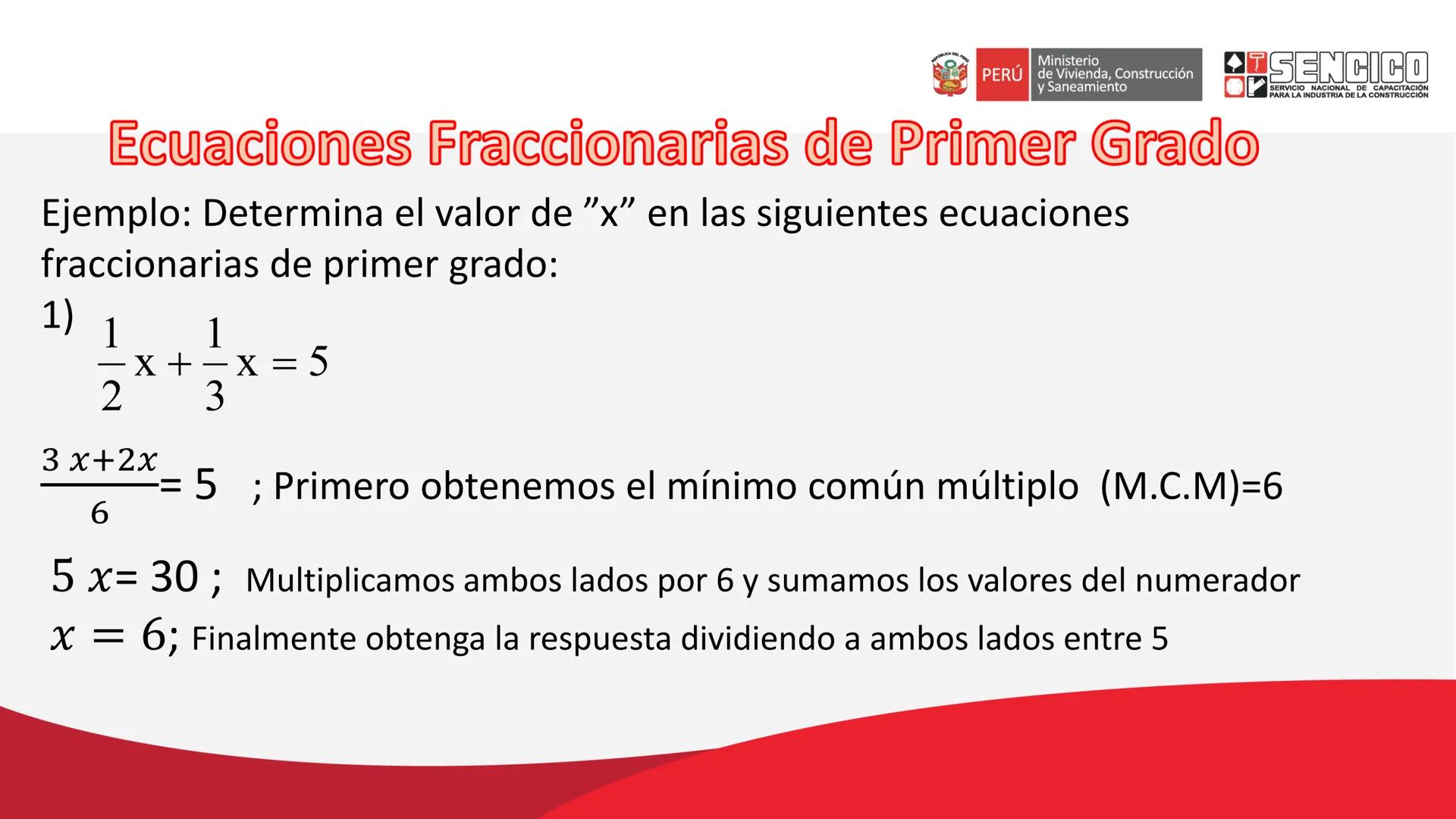 Ministerio
PERÚ de Vivienda, Construcción
y Saneamiento
SENCICO
SERVICIO NACIONAL DE CAPACITACIÓN
PARA LA INDUSTRIA DE LA CONSTRUCCIÓN
SE