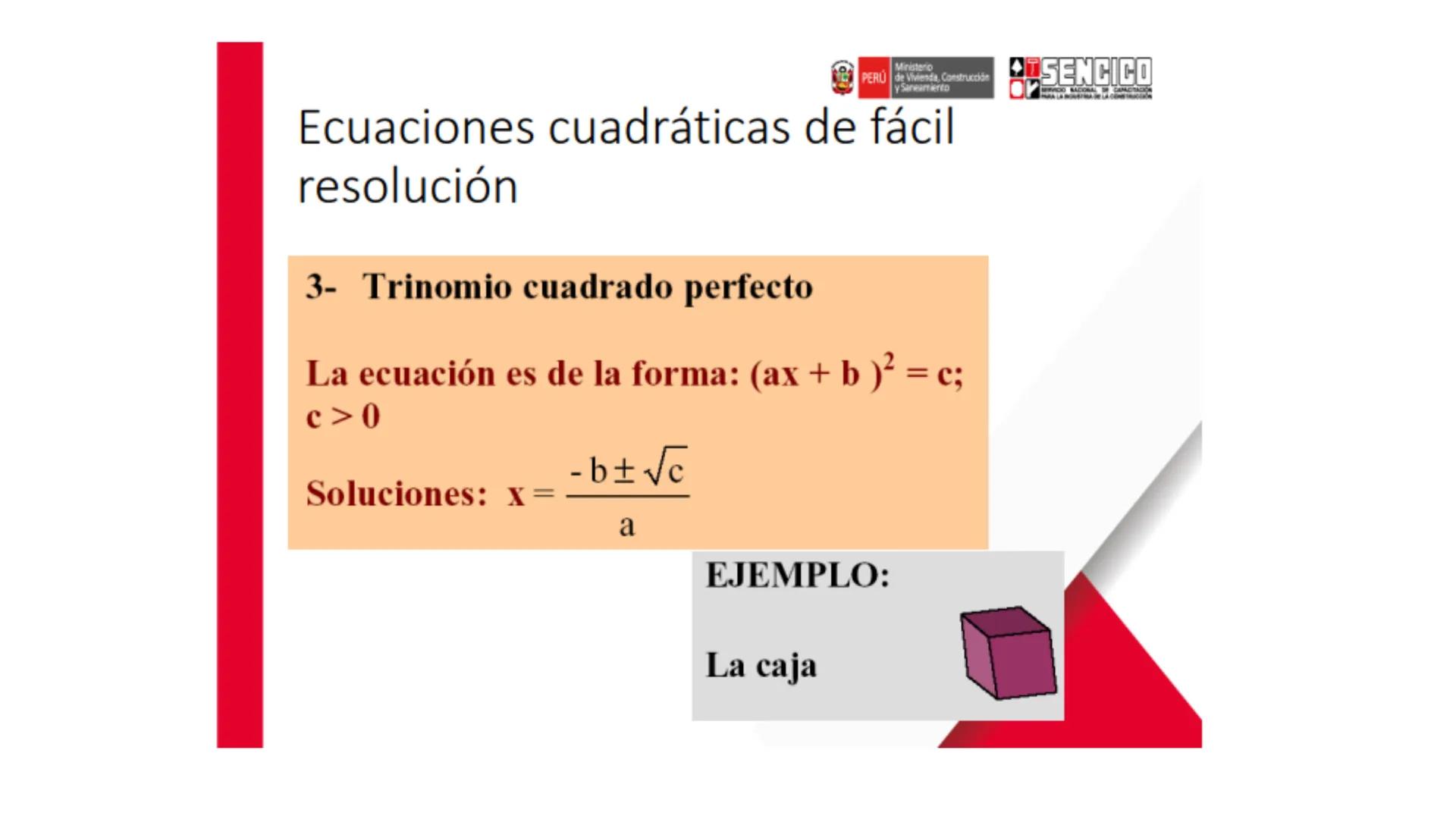 Ministerio
PERÚ de Vivienda, Construcción
y Saneamiento
SENCICO
SERVICIO NACIONAL DE CAPACITACIÓN
PARA LA INDUSTRIA DE LA CONSTRUCCIÓN
SE