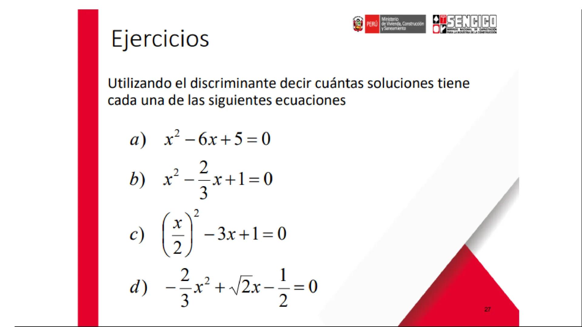 Ministerio
PERÚ de Vivienda, Construcción
y Saneamiento
SENCICO
SERVICIO NACIONAL DE CAPACITACIÓN
PARA LA INDUSTRIA DE LA CONSTRUCCIÓN
SE