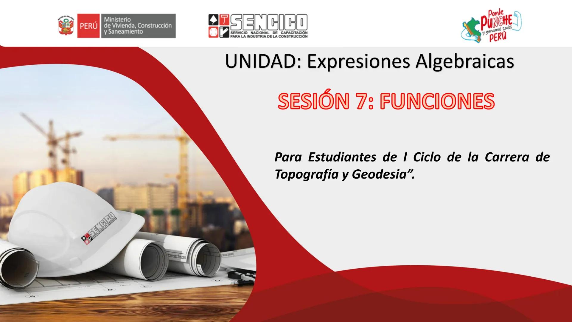 Ministerio
PERÚ de Vivienda, Construcción
y Saneamiento
SENCICO
SERVICIO NACIONAL DE CAPACITACIÓN
PARA LA INDUSTRIA DE LA CONSTRUCCIÓN
SEN