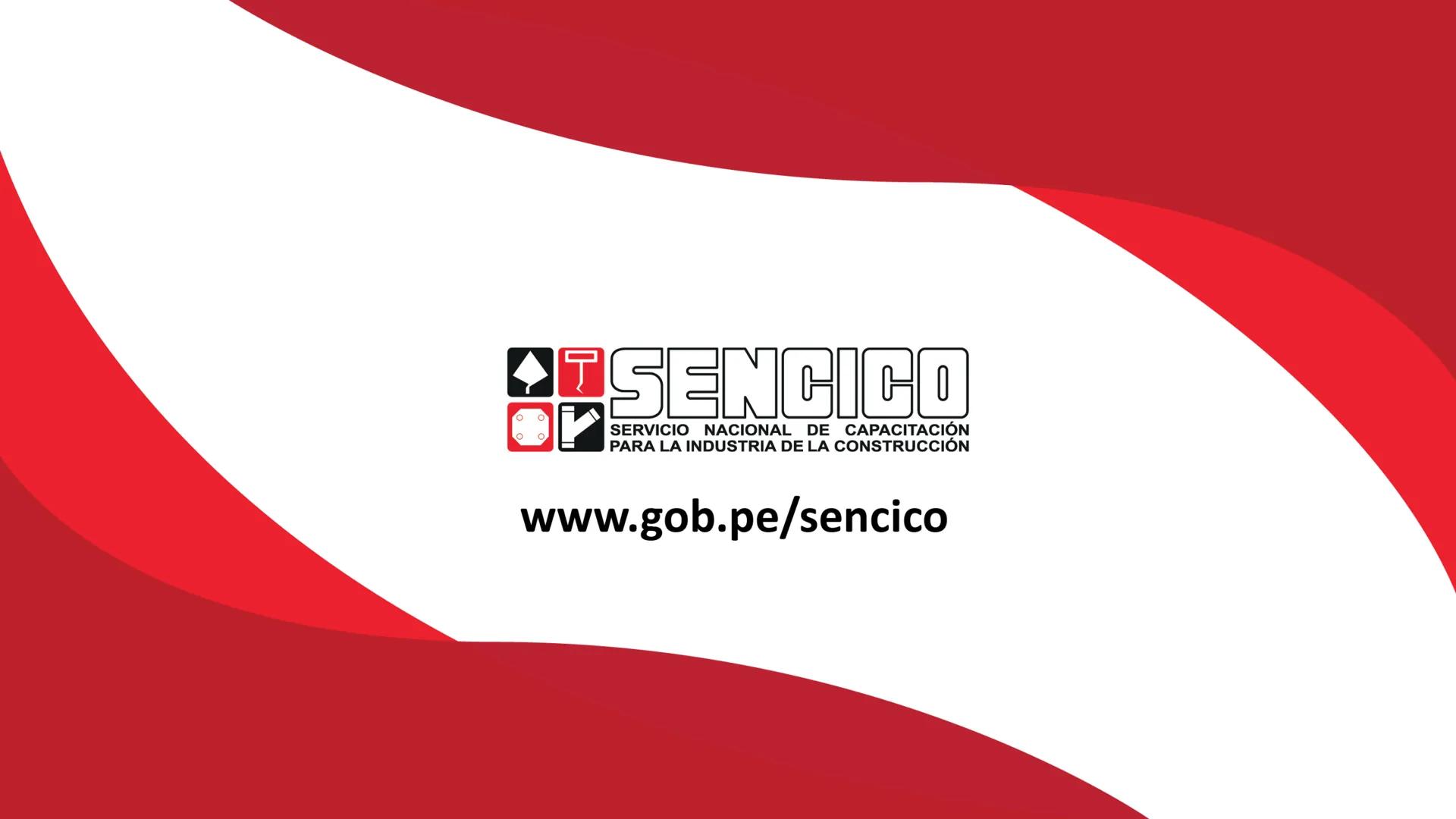 Ministerio
PERÚ de Vivienda, Construcción
y Saneamiento
SENCICO
SERVICIO NACIONAL DE CAPACITACIÓN
PARA LA INDUSTRIA DE LA CONSTRUCCIÓN
SEN