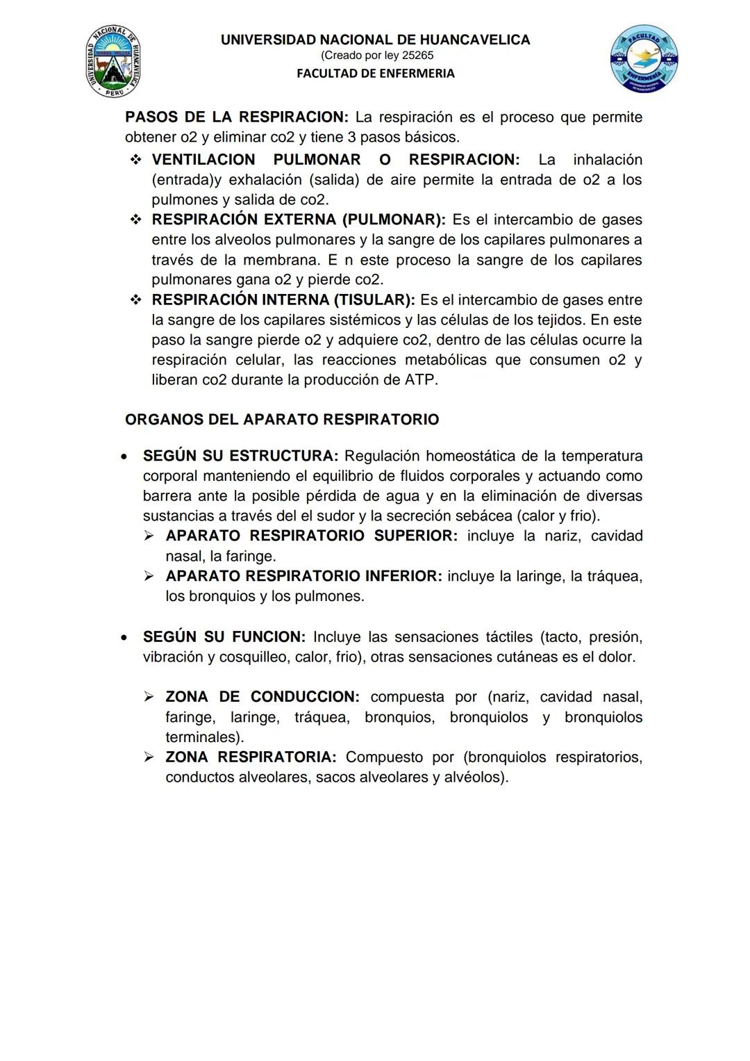 # UNIVERSIDAD NACIONAL DE HUANCAVELICA
(Creado por ley 25265
FACULTAD DE ENFERMERIA
# GUIA DE PRACTICA N° 06
## I. INFORMACION GENERAL:
1