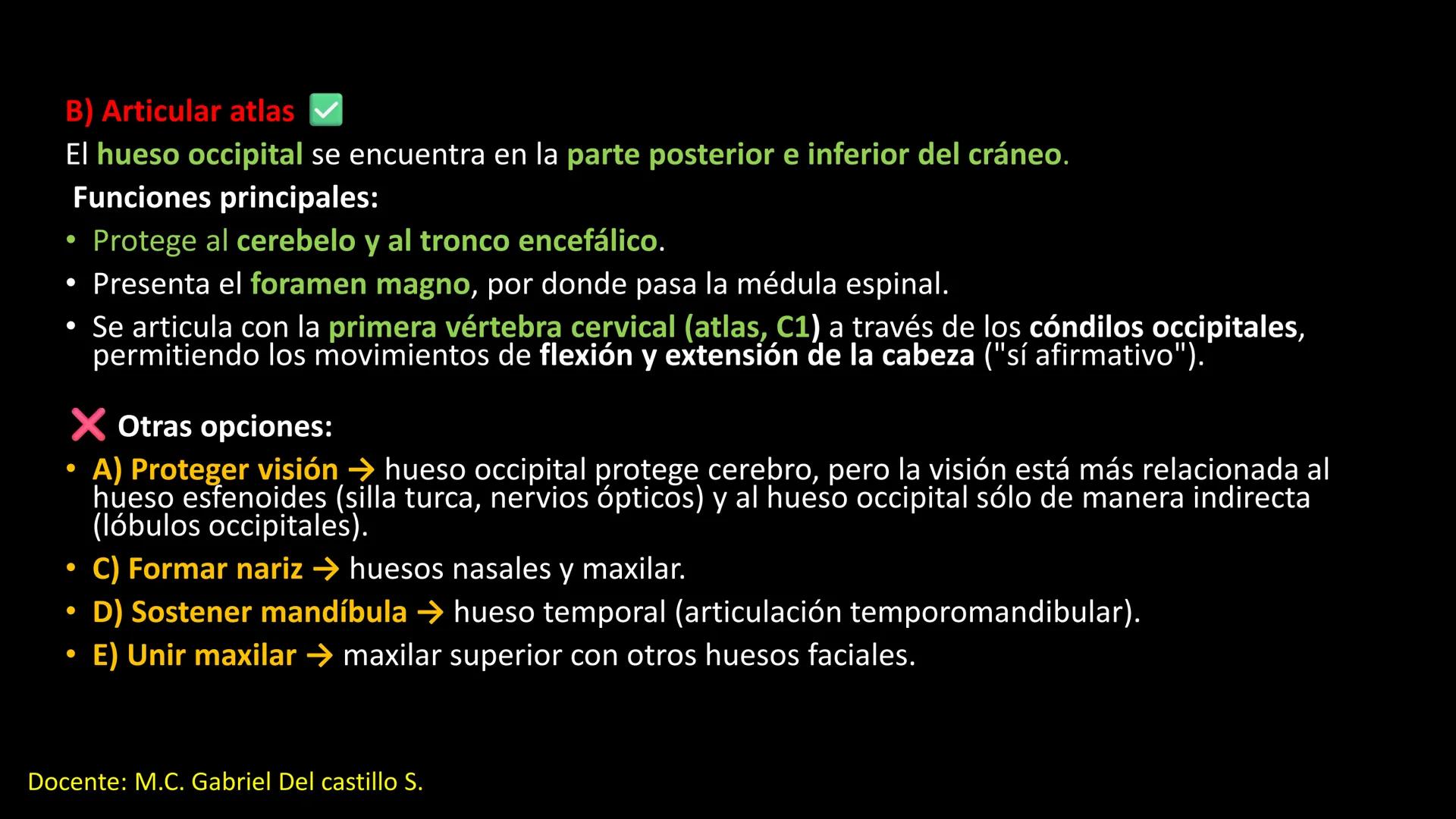 Ceprebicentenario
Cap 2. Octubre 2025 - Ciclo intensivo
Docente: M.C. Gabriel Del castillo S. • 01. El esqueleto axial incluye estructuras