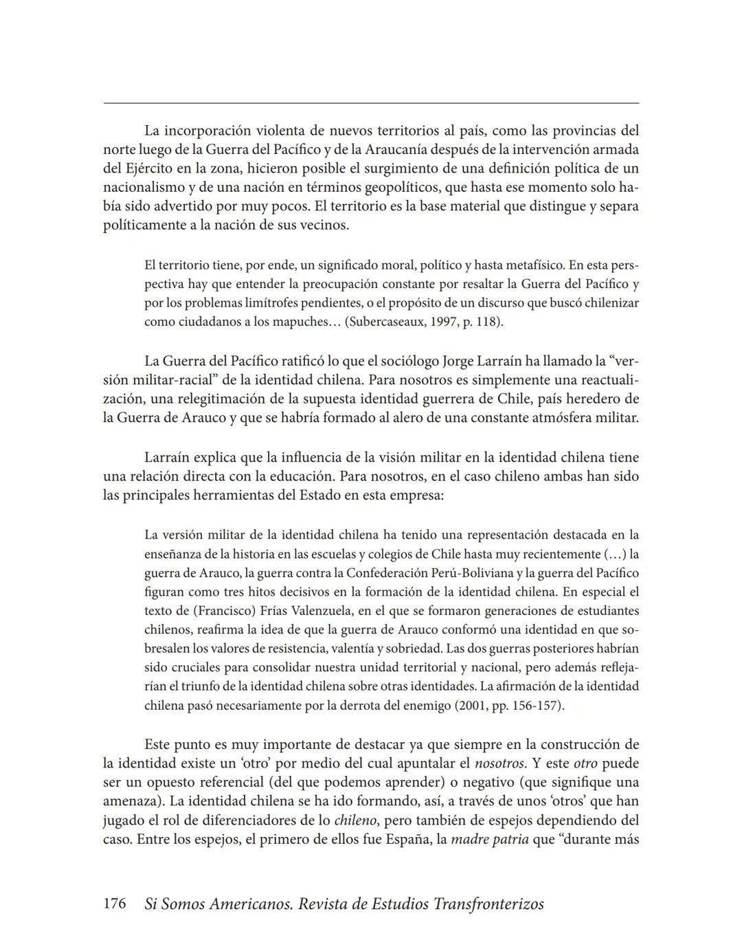 Volumen XIV / N° 2/julio-diciembre 2014/pp. 159-185
# La Guerra del Pacífico como referente nacional y punto
## condicionante de las relaci