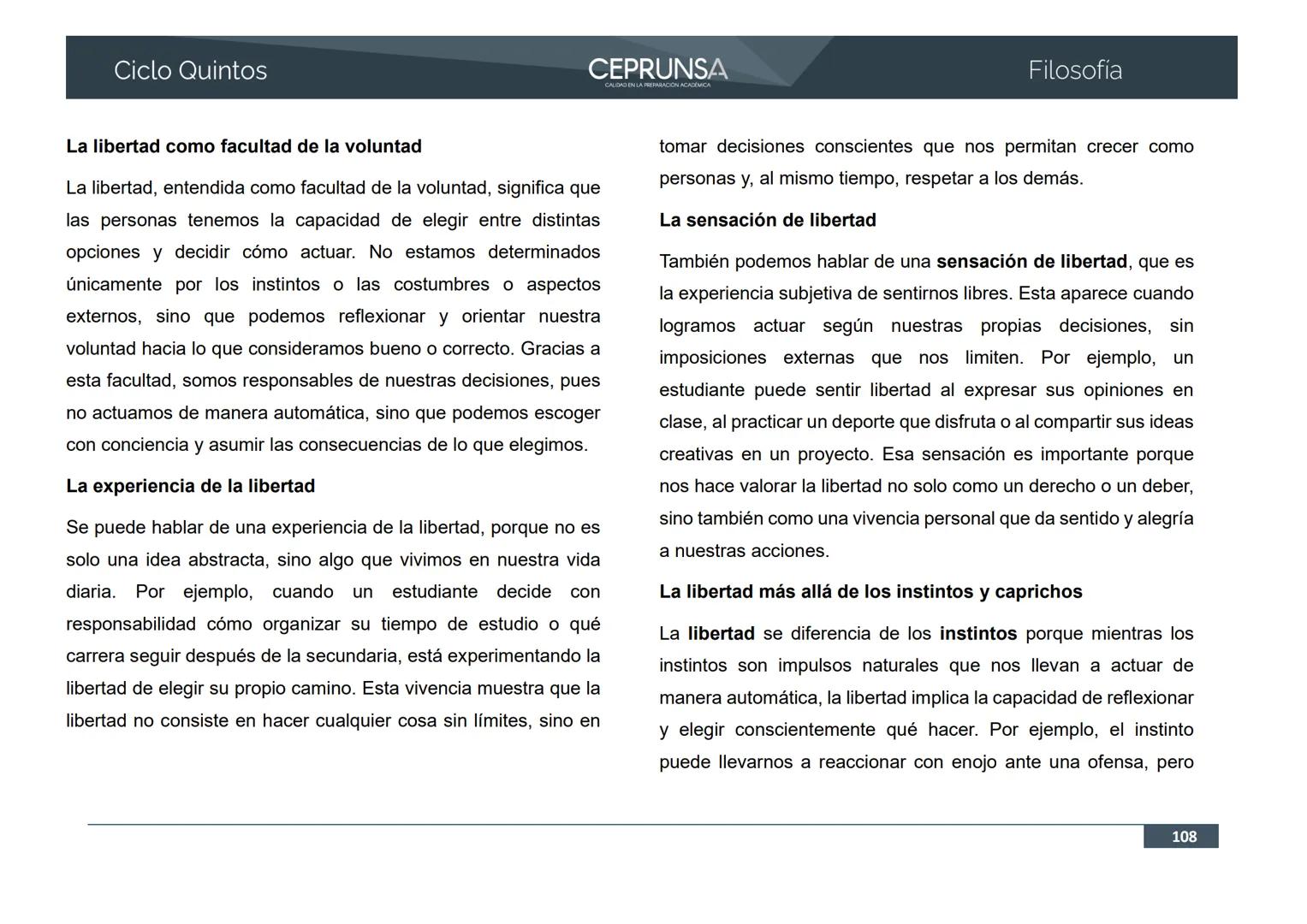 UNSA
UNIVERSIDAD NACIONAL DE SAN AGUSTIN DE AREQUIPA
CEPRUNSA
CALIDAD EN LA PREPARACIÓN ACADÉMICA
2026
CICLO QUINTOS
CURSO
FILOSOFÍA
BANCO D