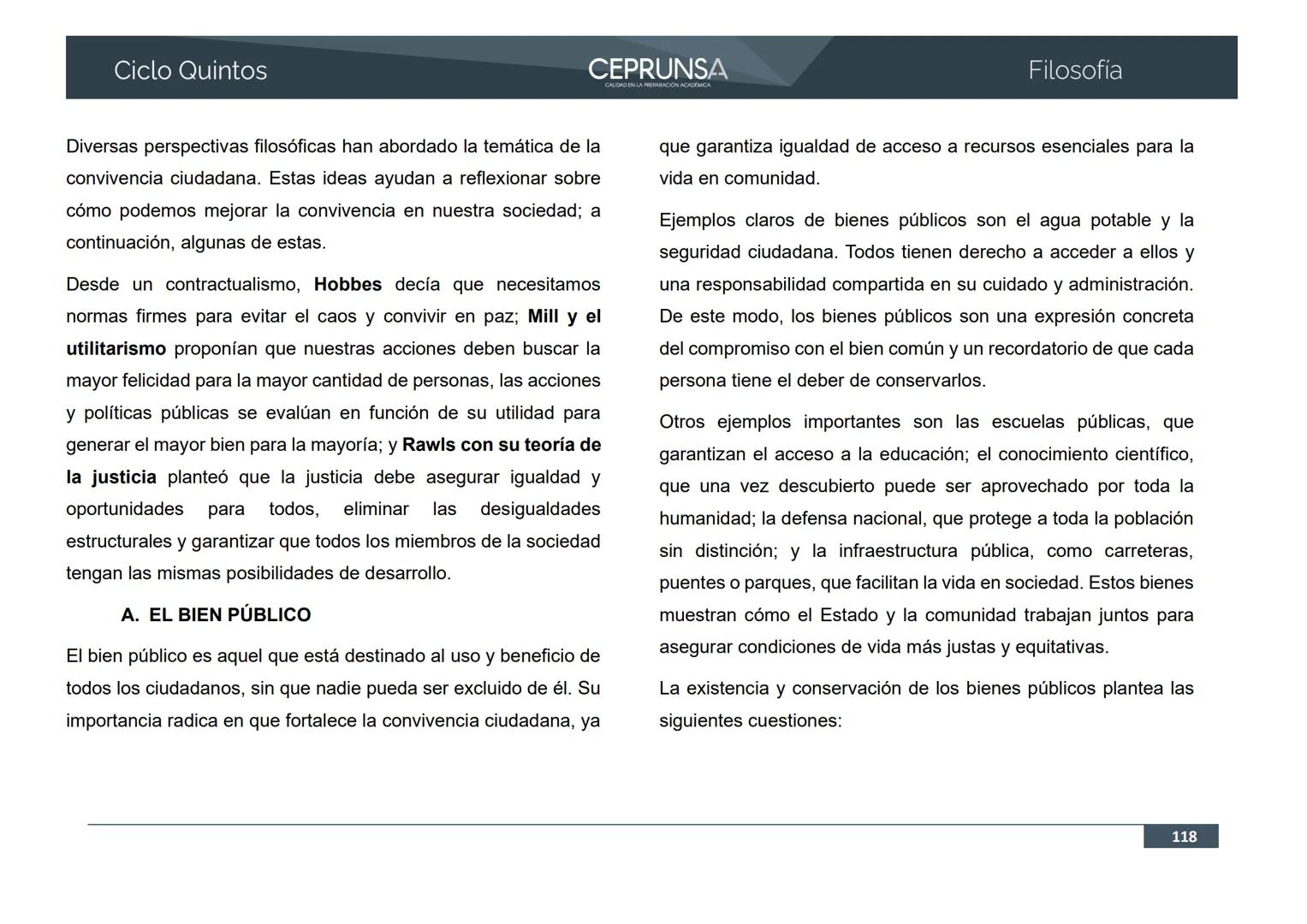 UNSA
UNIVERSIDAD NACIONAL DE SAN AGUSTIN DE AREQUIPA
CEPRUNSA
CALIDAD EN LA PREPARACIÓN ACADÉMICA
2026
CICLO QUINTOS
CURSO
FILOSOFÍA
BANCO D