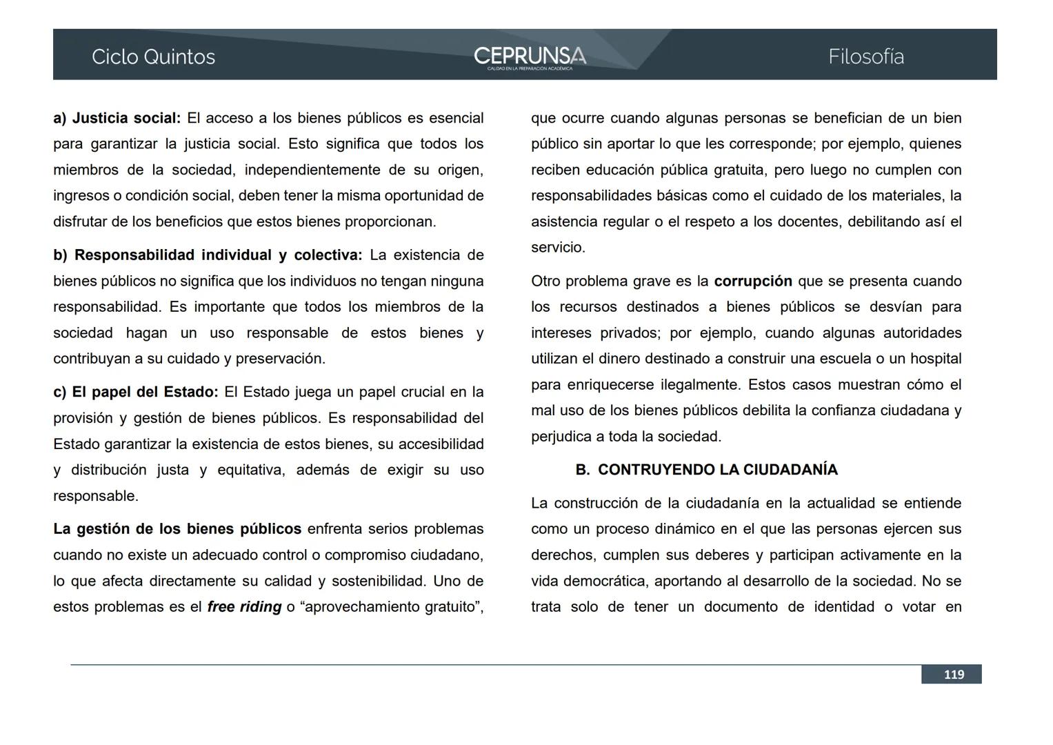 UNSA
UNIVERSIDAD NACIONAL DE SAN AGUSTIN DE AREQUIPA
CEPRUNSA
CALIDAD EN LA PREPARACIÓN ACADÉMICA
2026
CICLO QUINTOS
CURSO
FILOSOFÍA
BANCO D