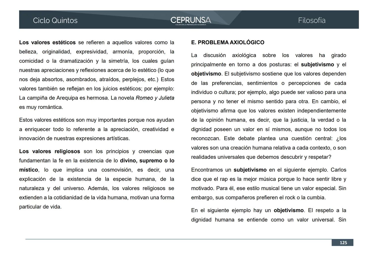 UNSA
UNIVERSIDAD NACIONAL DE SAN AGUSTIN DE AREQUIPA
CEPRUNSA
CALIDAD EN LA PREPARACIÓN ACADÉMICA
2026
CICLO QUINTOS
CURSO
FILOSOFÍA
BANCO D