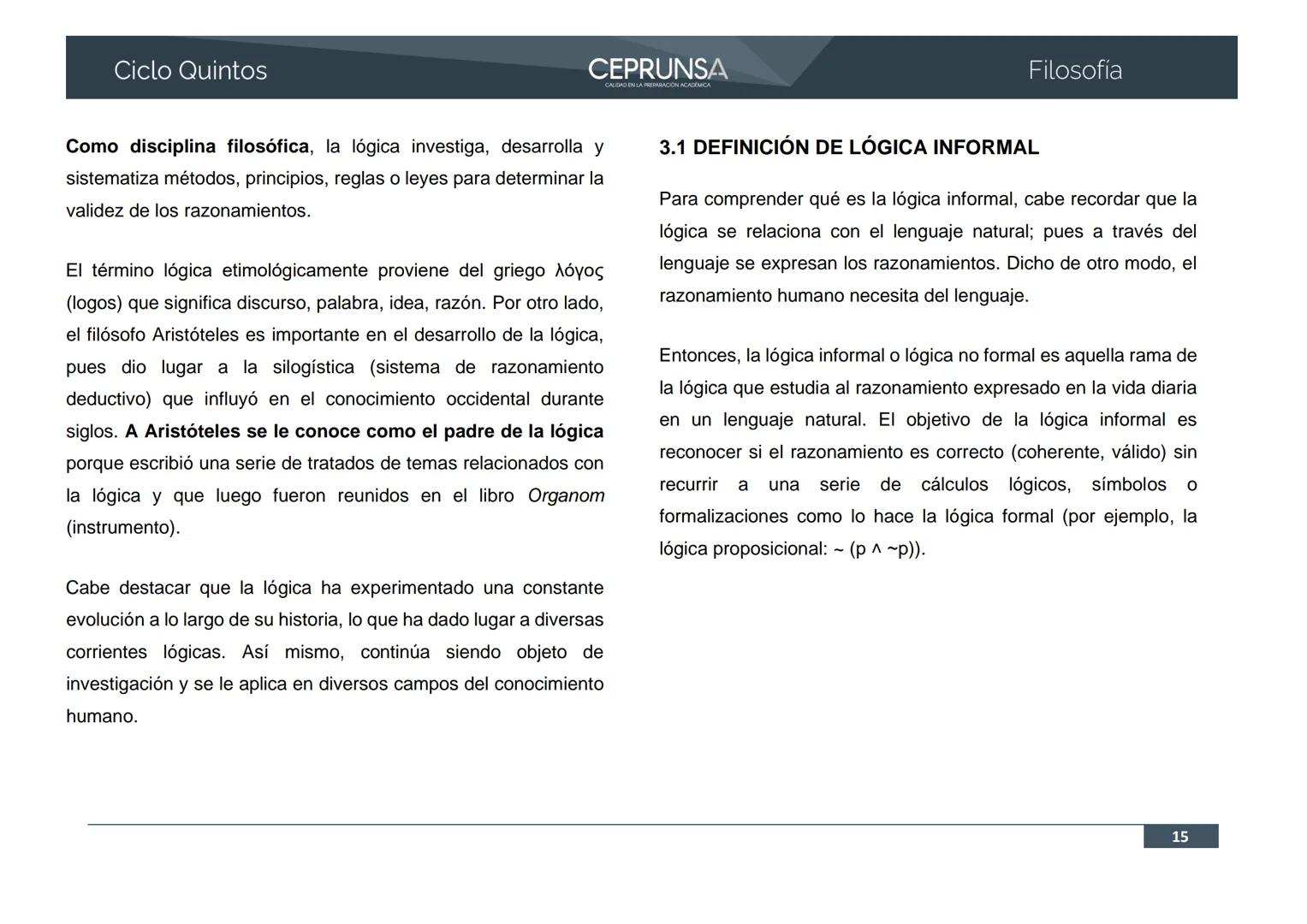 UNSA
UNIVERSIDAD NACIONAL DE SAN AGUSTIN DE AREQUIPA
CEPRUNSA
CALIDAD EN LA PREPARACIÓN ACADÉMICA
2026
CICLO QUINTOS
CURSO
FILOSOFÍA
BANCO D