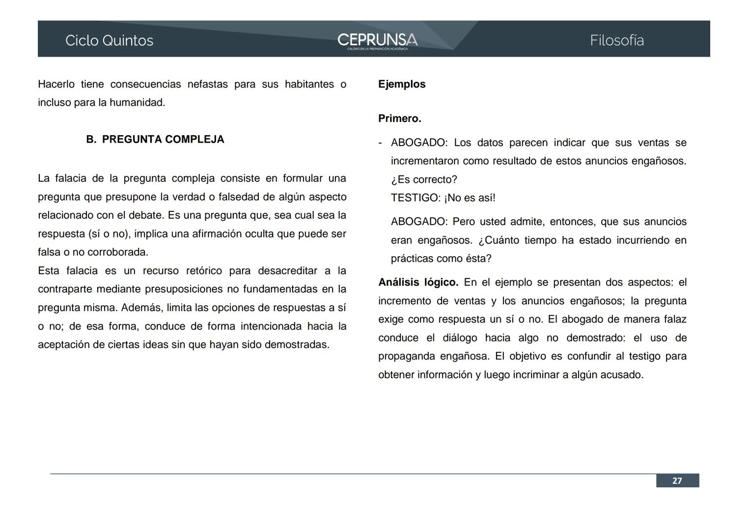 UNSA
UNIVERSIDAD NACIONAL DE SAN AGUSTIN DE AREQUIPA
CEPRUNSA
CALIDAD EN LA PREPARACIÓN ACADÉMICA
2026
CICLO QUINTOS
CURSO
FILOSOFÍA
BANCO D