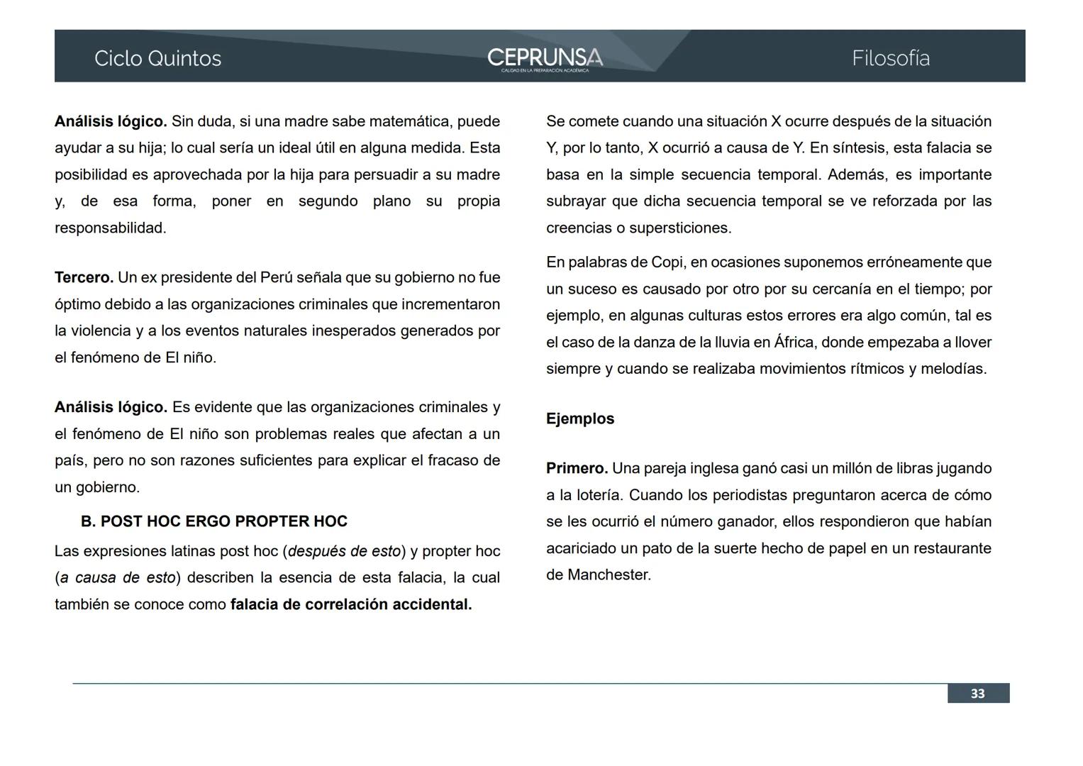 UNSA
UNIVERSIDAD NACIONAL DE SAN AGUSTIN DE AREQUIPA
CEPRUNSA
CALIDAD EN LA PREPARACIÓN ACADÉMICA
2026
CICLO QUINTOS
CURSO
FILOSOFÍA
BANCO D
