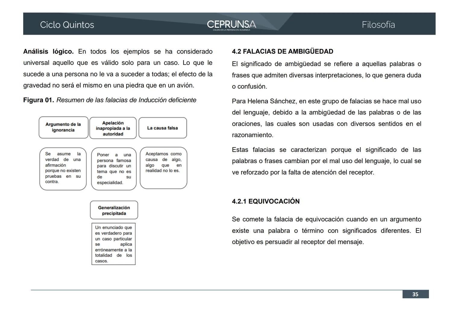 UNSA
UNIVERSIDAD NACIONAL DE SAN AGUSTIN DE AREQUIPA
CEPRUNSA
CALIDAD EN LA PREPARACIÓN ACADÉMICA
2026
CICLO QUINTOS
CURSO
FILOSOFÍA
BANCO D