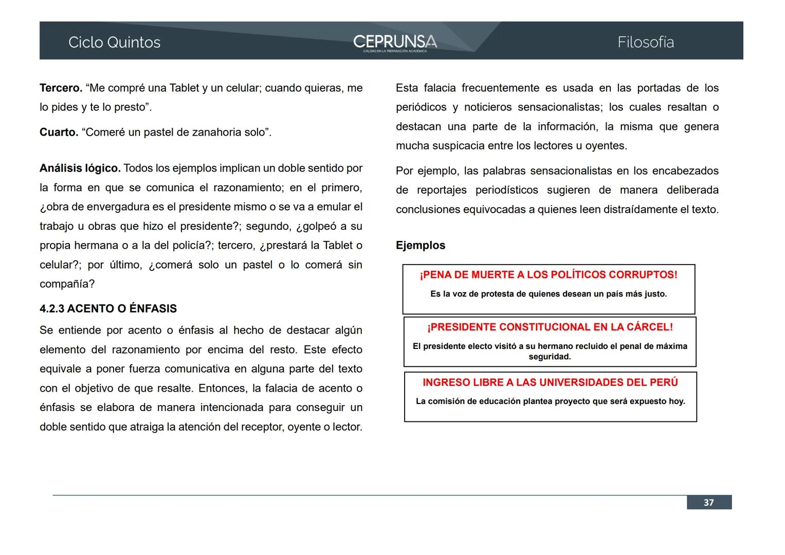 UNSA
UNIVERSIDAD NACIONAL DE SAN AGUSTIN DE AREQUIPA
CEPRUNSA
CALIDAD EN LA PREPARACIÓN ACADÉMICA
2026
CICLO QUINTOS
CURSO
FILOSOFÍA
BANCO D