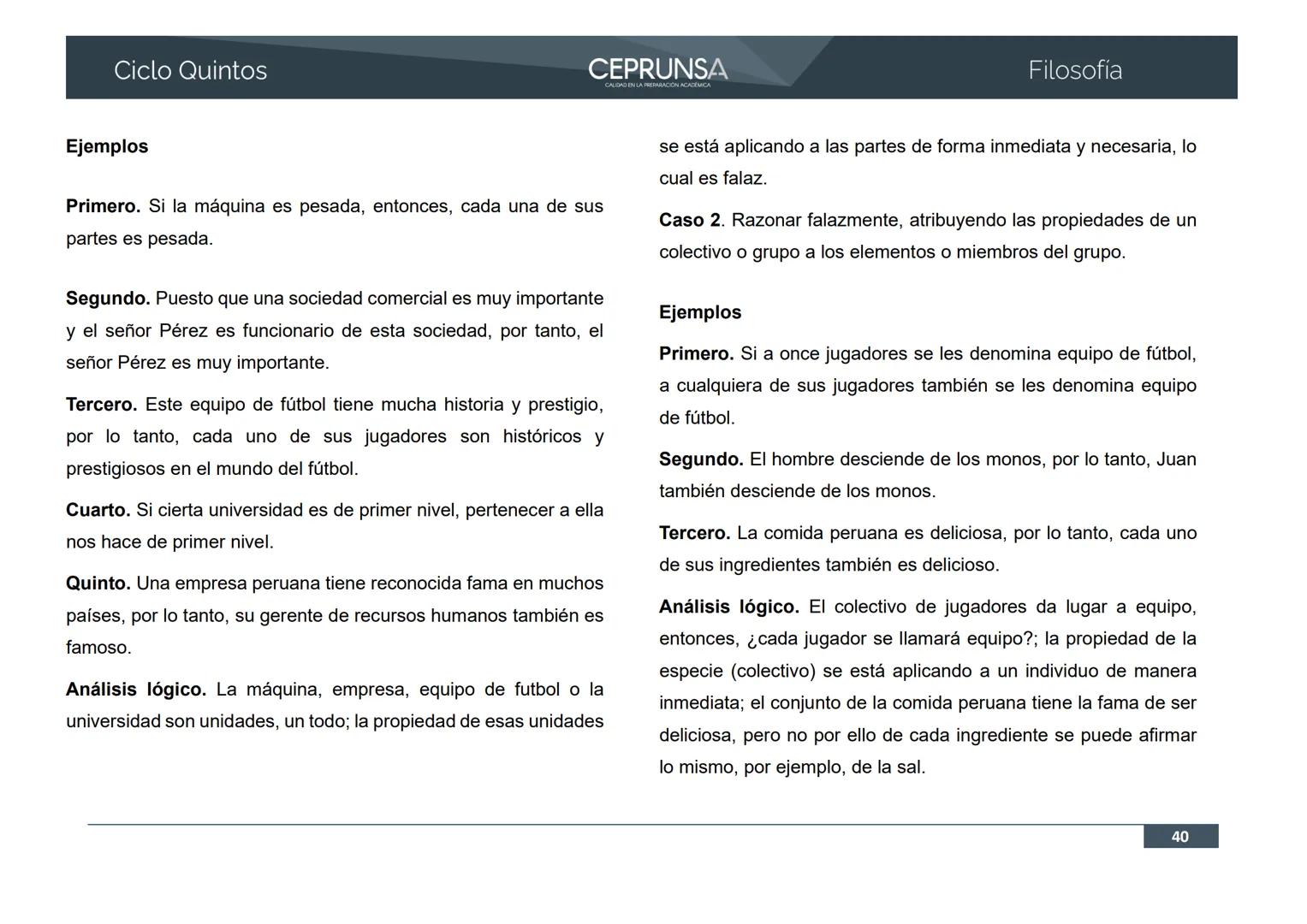 UNSA
UNIVERSIDAD NACIONAL DE SAN AGUSTIN DE AREQUIPA
CEPRUNSA
CALIDAD EN LA PREPARACIÓN ACADÉMICA
2026
CICLO QUINTOS
CURSO
FILOSOFÍA
BANCO D